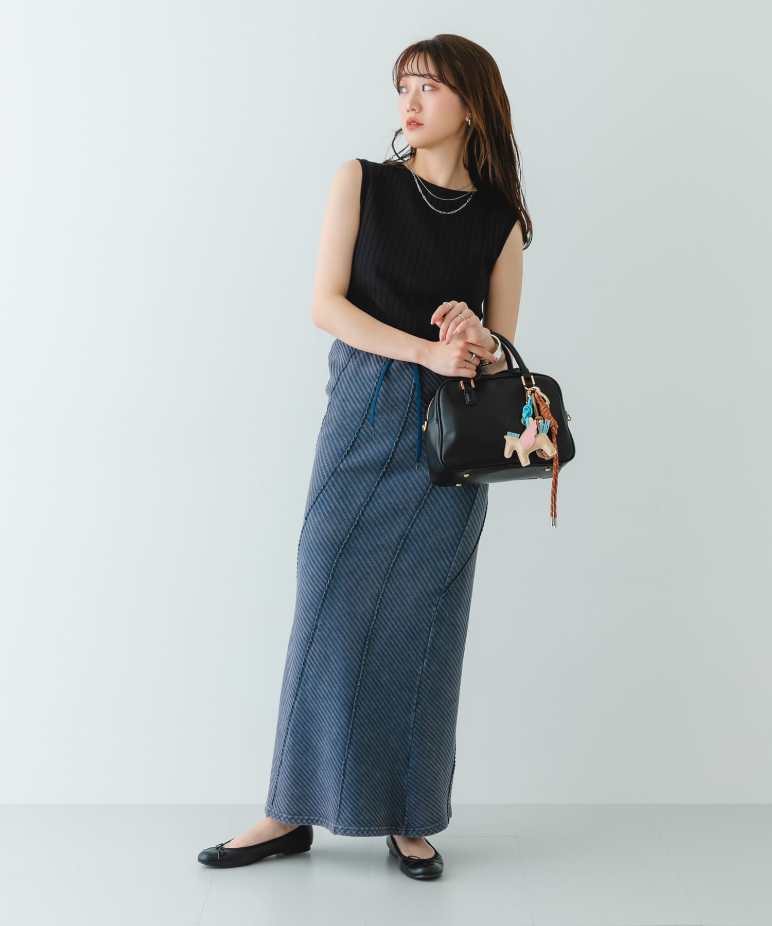 『MADE IN JAPAN』プレーンバレエシューズ BLACK 35