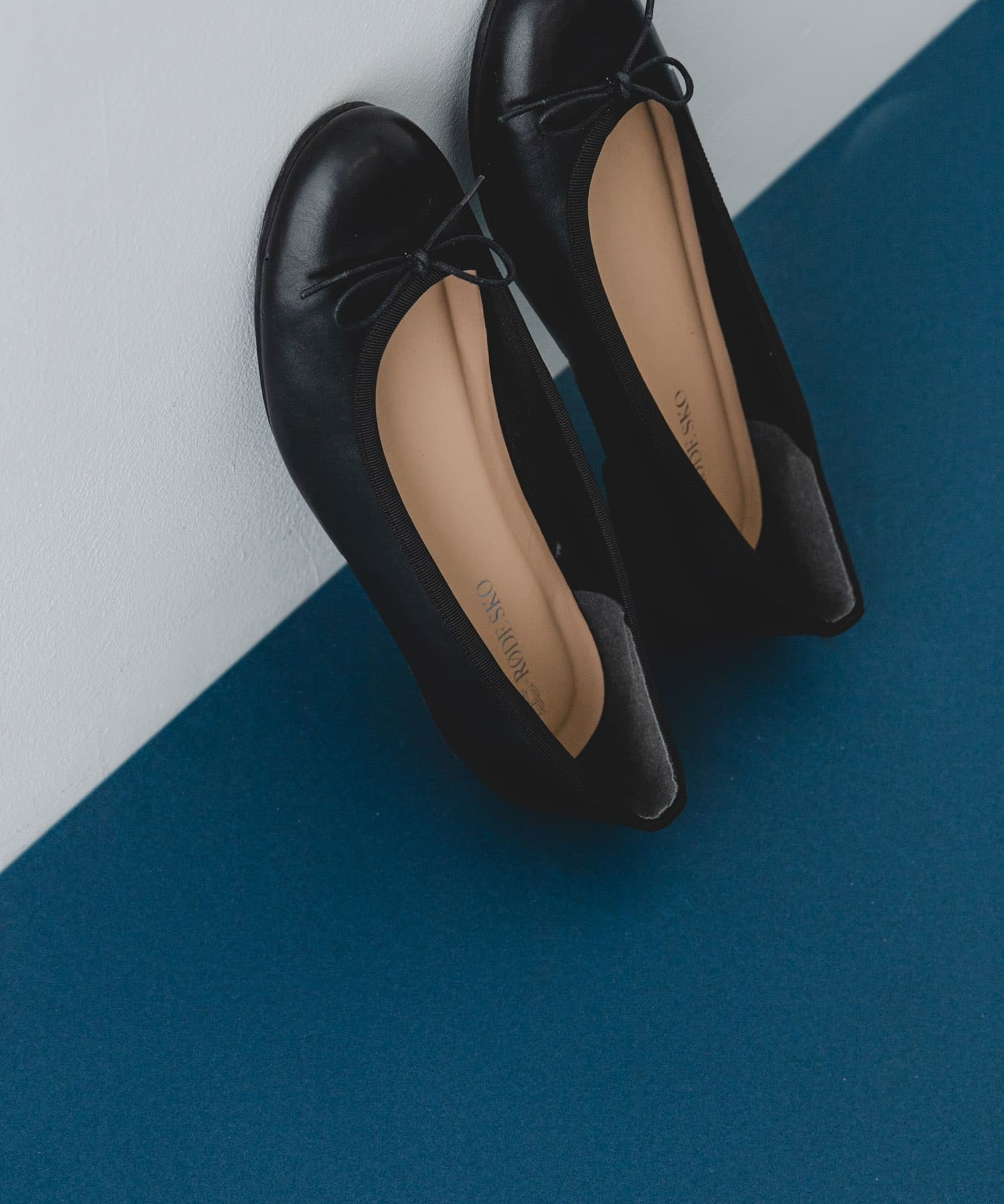 『MADE IN JAPAN』プレーンバレエシューズ BLACK 36