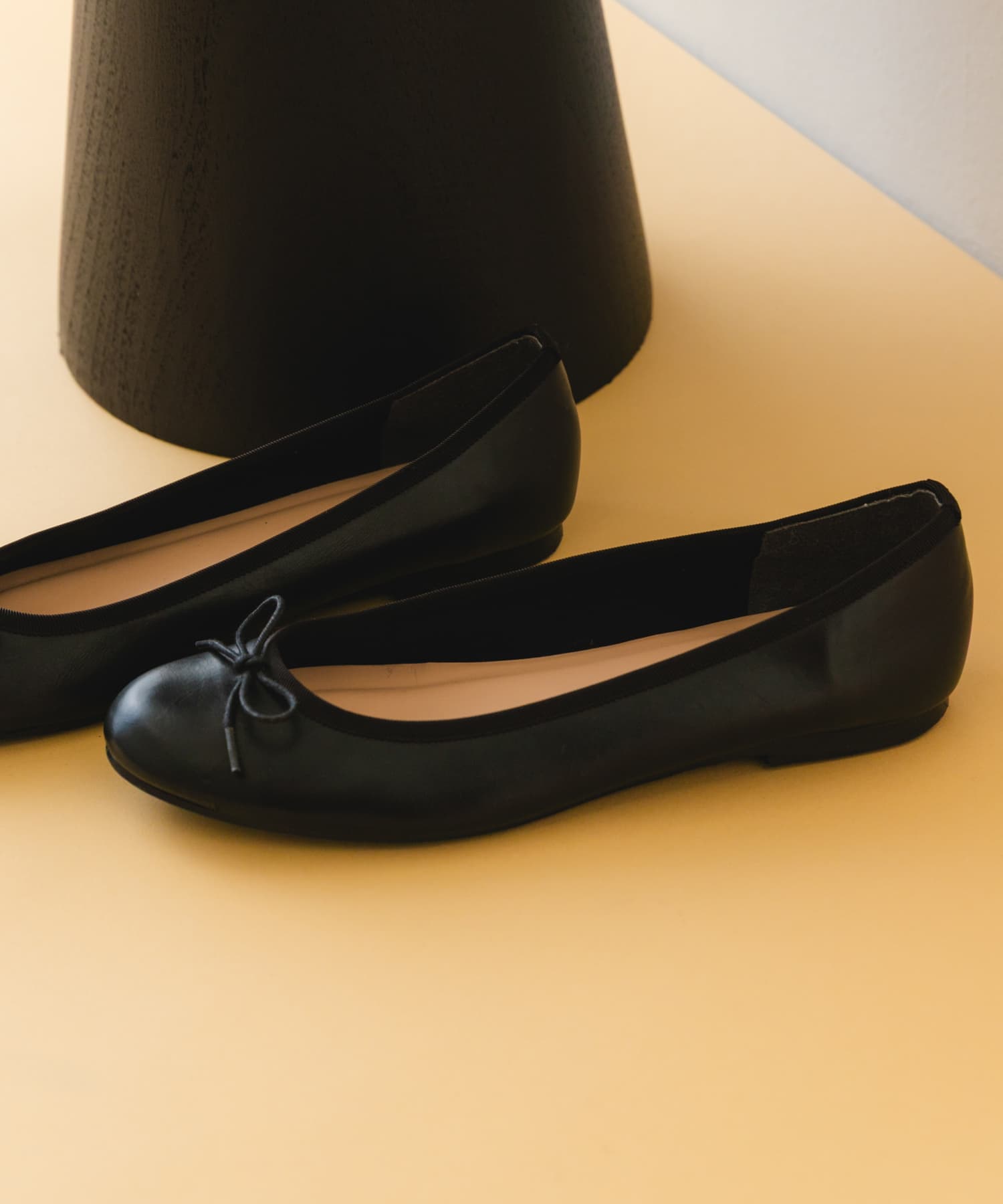 『MADE IN JAPAN』プレーンバレエシューズ BLACK 36