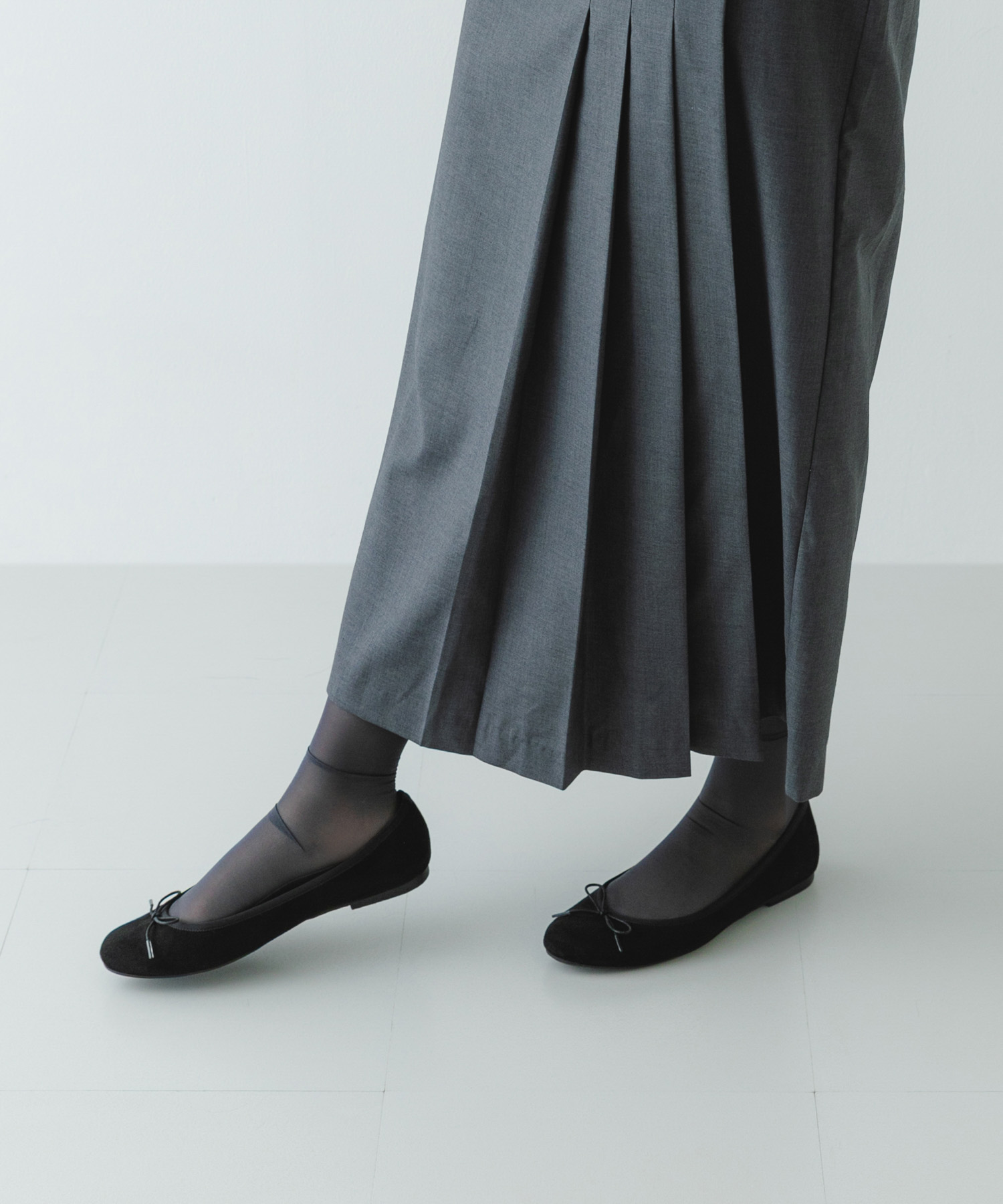 『MADE IN JAPAN』プレーンバレエシューズ BLACK/S 36