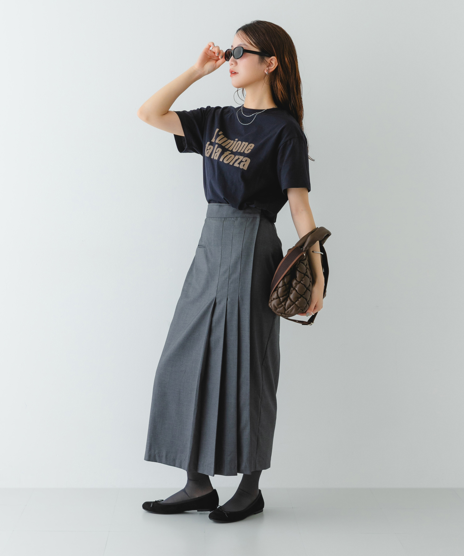 『MADE IN JAPAN』プレーンバレエシューズ BLACK/S 36