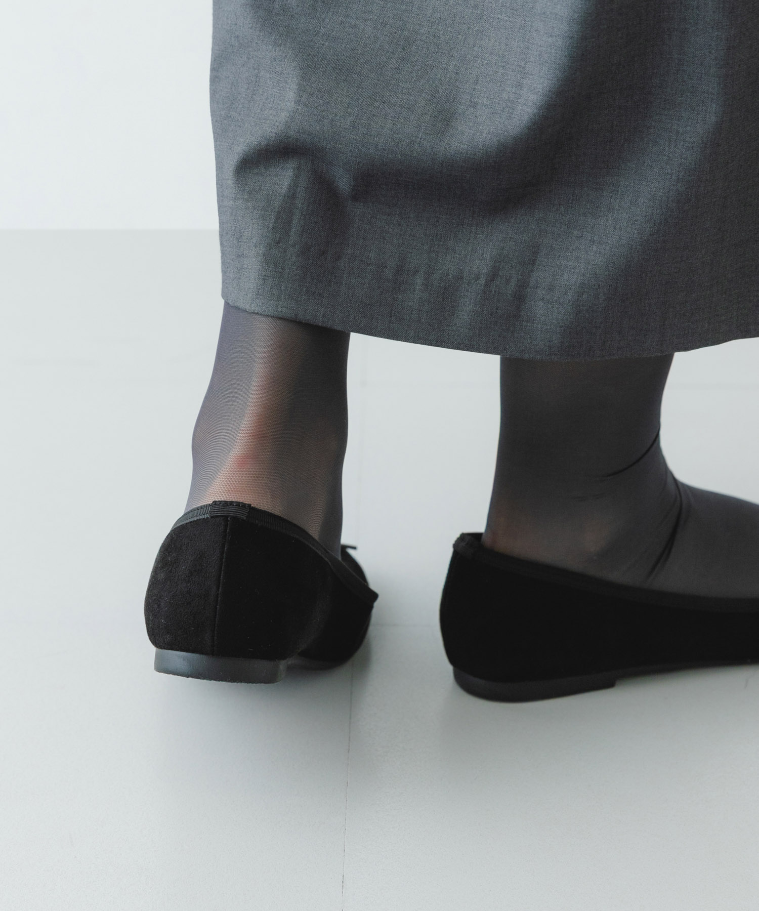 『MADE IN JAPAN』プレーンバレエシューズ BLACK/S 36