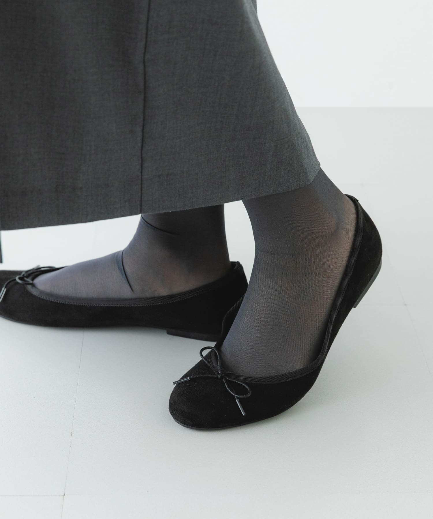 『MADE IN JAPAN』プレーンバレエシューズ BLACK/S 36