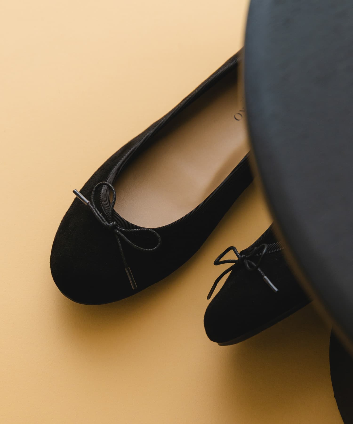 『MADE IN JAPAN』プレーンバレエシューズ BLACK/S 36