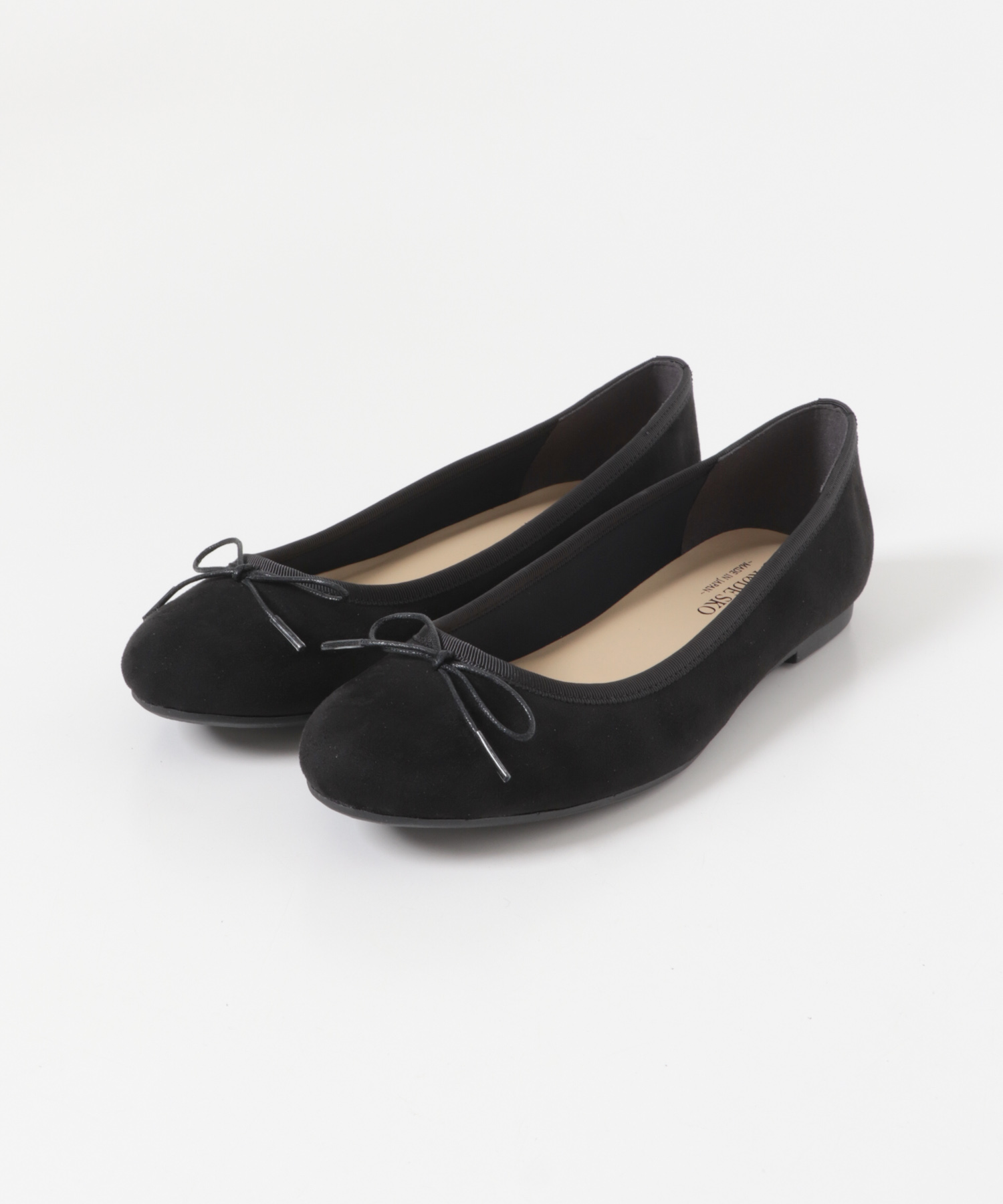 『MADE IN JAPAN』プレーンバレエシューズ BLACK/S 36