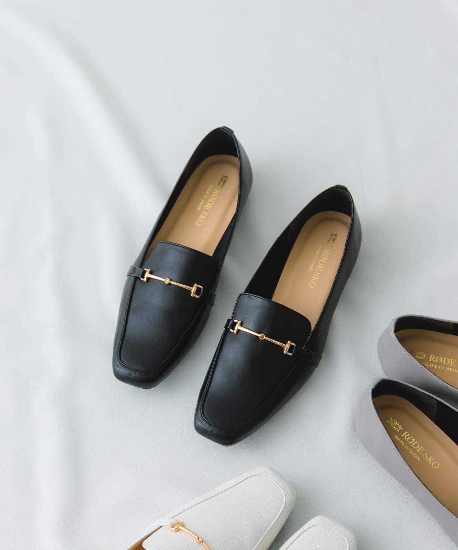 『MADE IN JAPAN』 スクエアトゥ細ビットローファー