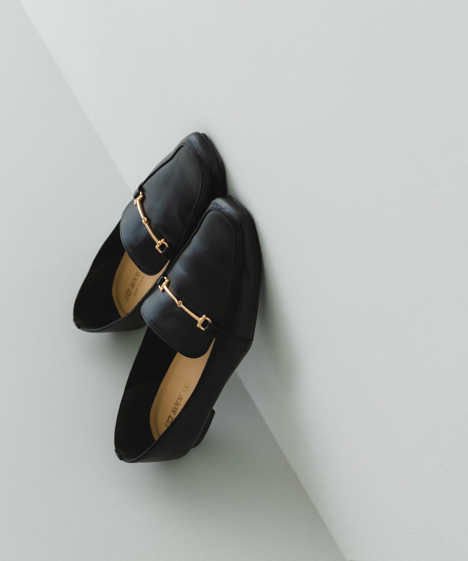 『MADE IN JAPAN』 スクエアトゥ細ビットローファー BLACK 36