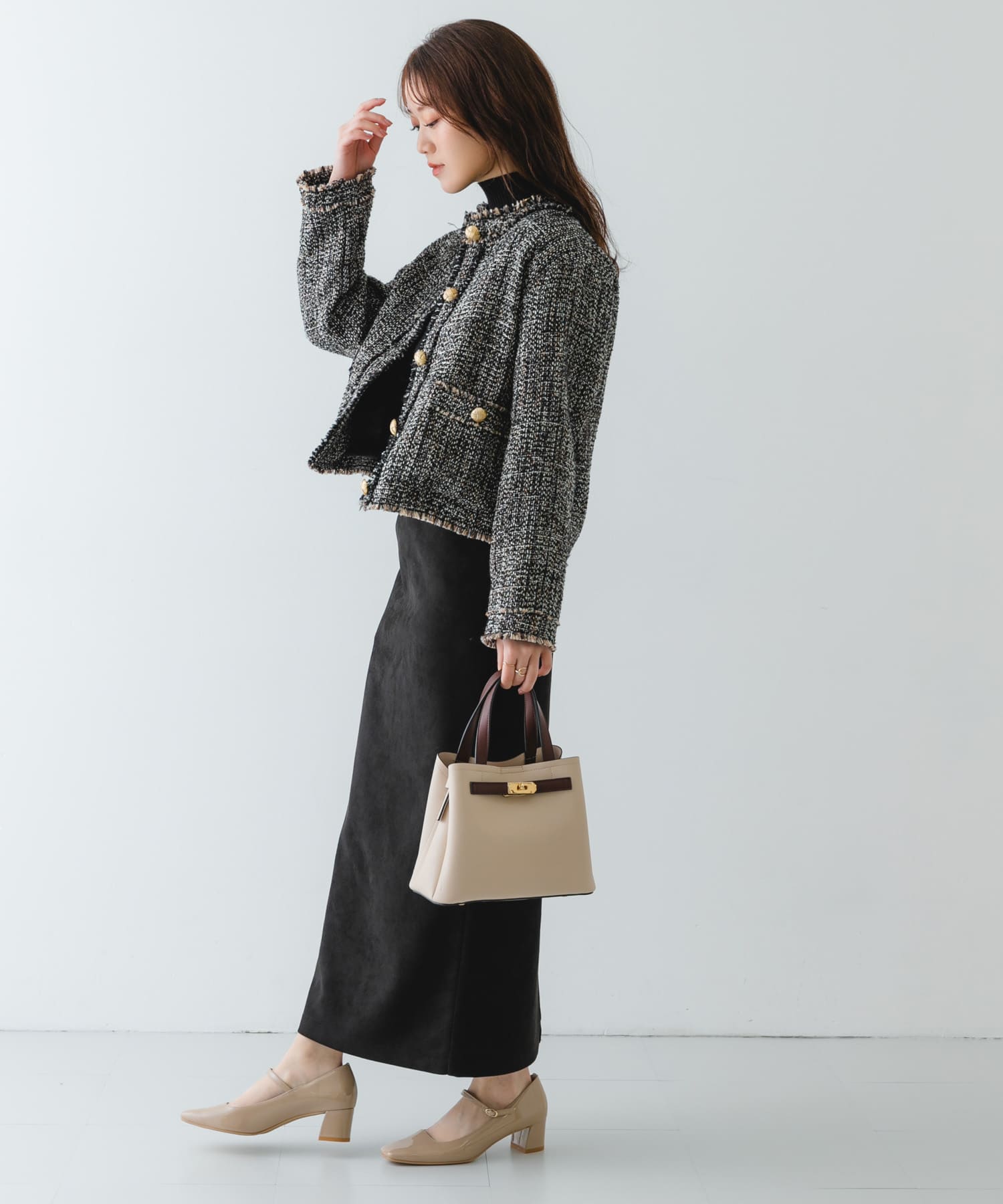 『MADE IN JAPAN』 4.5センチメリージェーンパンプス MOCHA 36