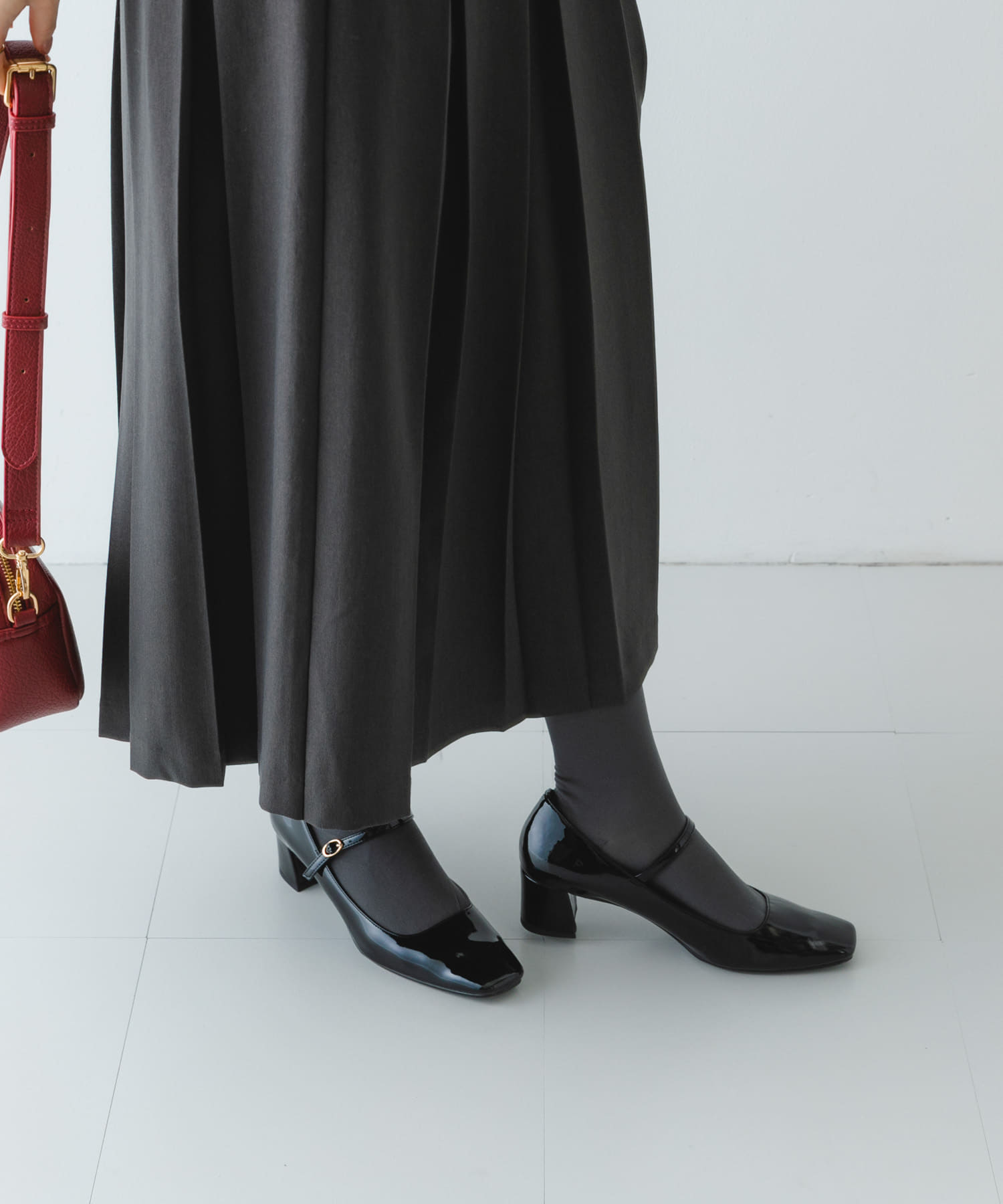 『MADE IN JAPAN』 4.5センチメリージェーンパンプス BLACK 36