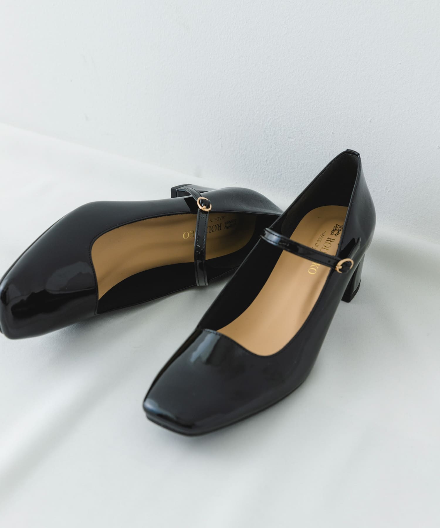 『MADE IN JAPAN』 4.5センチメリージェーンパンプス BLACK 37