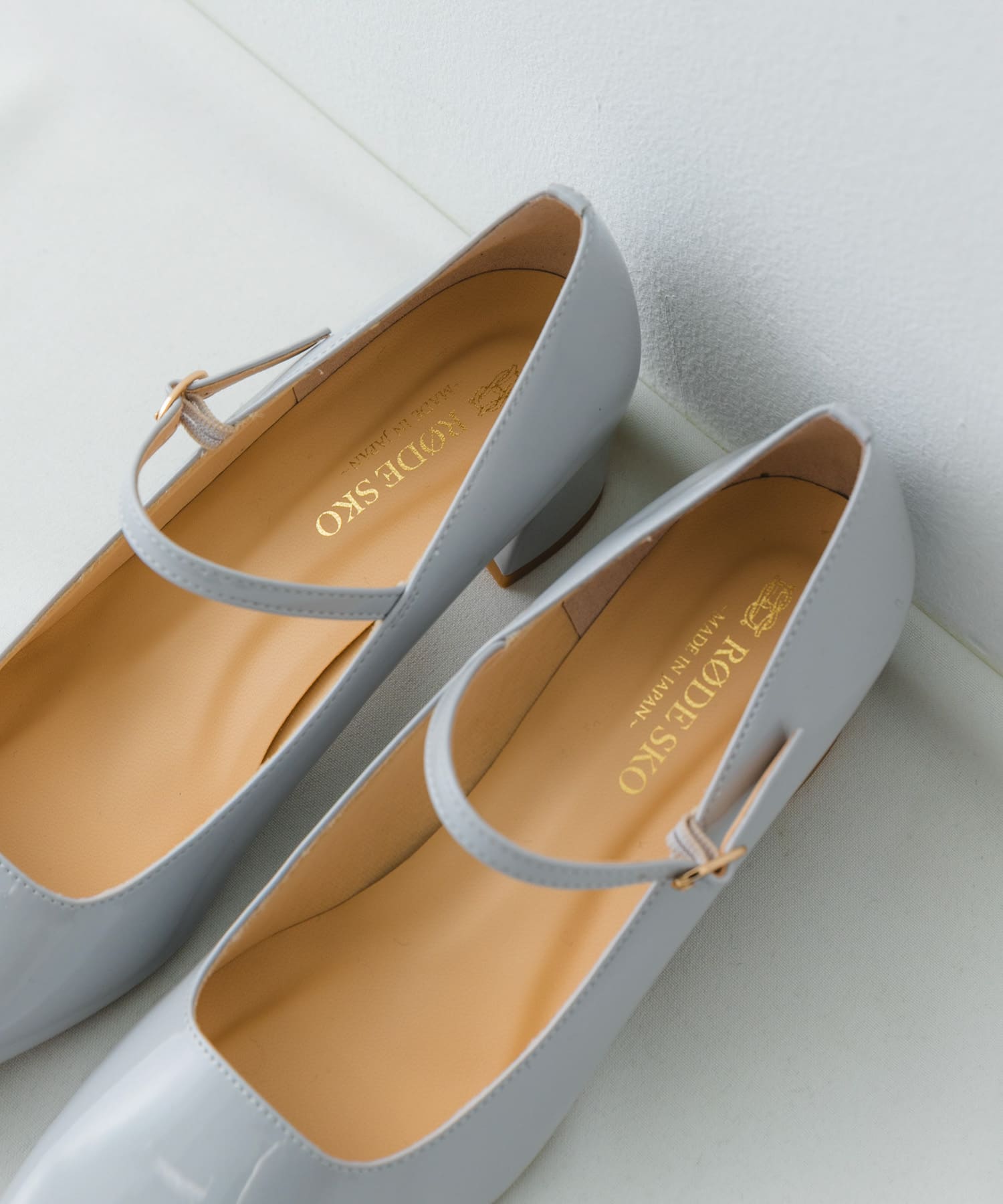 『MADE IN JAPAN』 4.5センチメリージェーンパンプス LIGHT GRAY 37