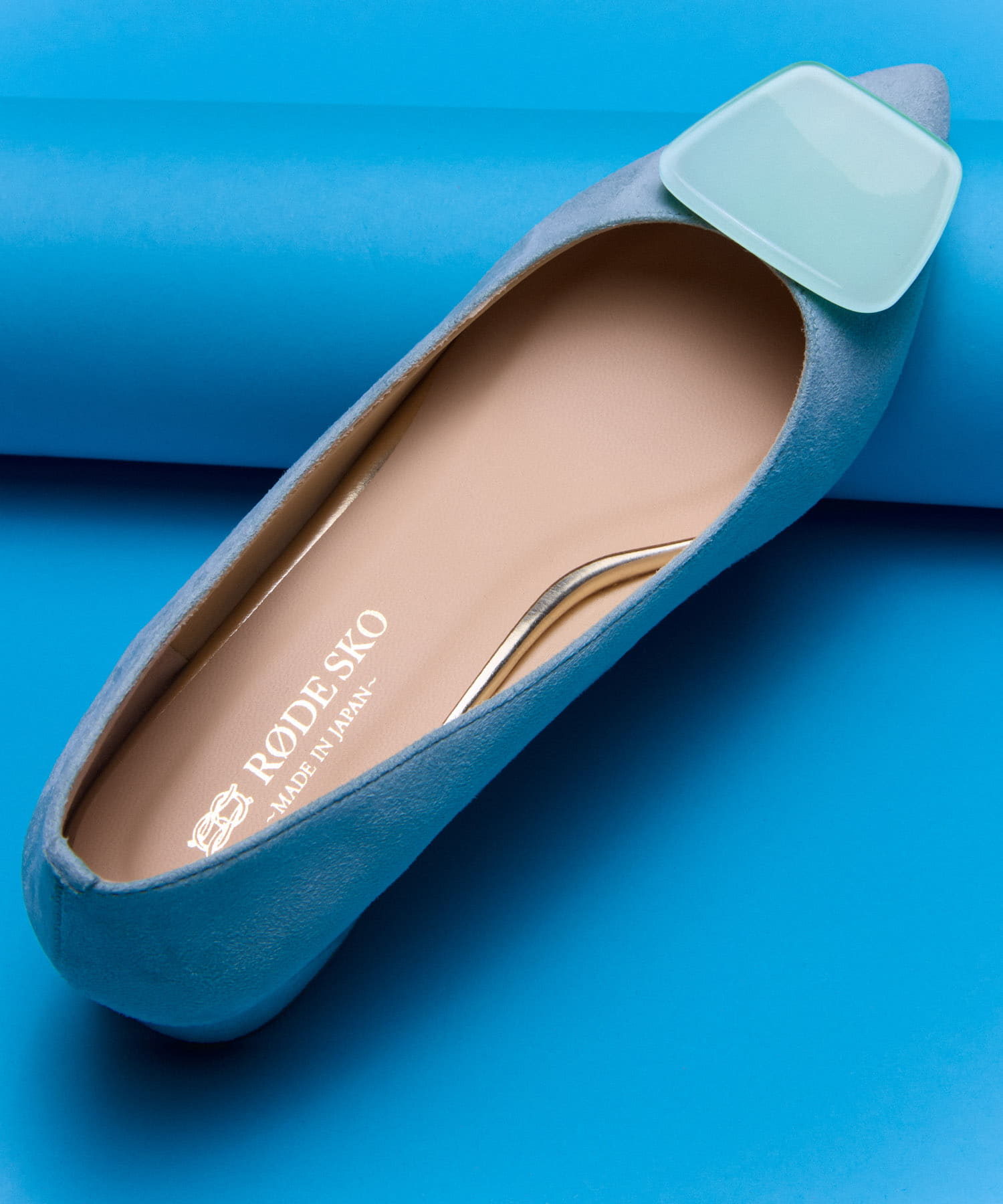 『MADE IN JAPAN』 3センチクリアバックルパンプス MINT 37