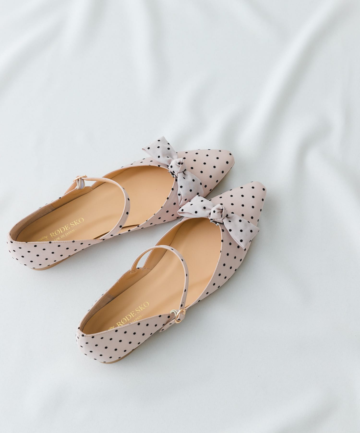 『WEB/一部店舗限定カラー』『MADE IN JAPAN』マルチWAYリボンパンプス PINK BEIGE 36