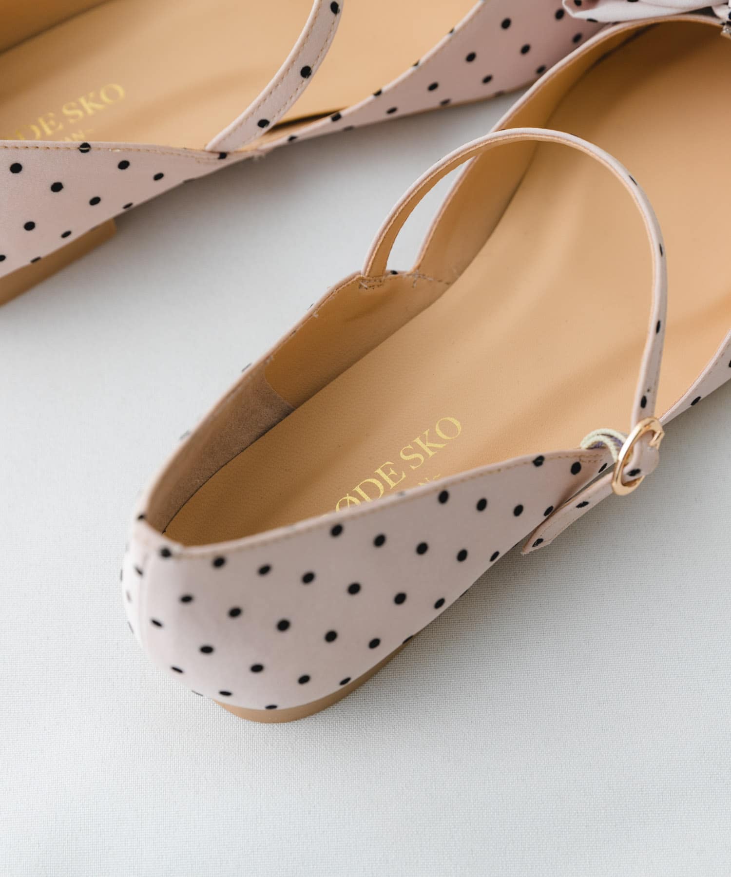 『WEB/一部店舗限定カラー』『MADE IN JAPAN』マルチWAYリボンパンプス PINK BEIGE 36