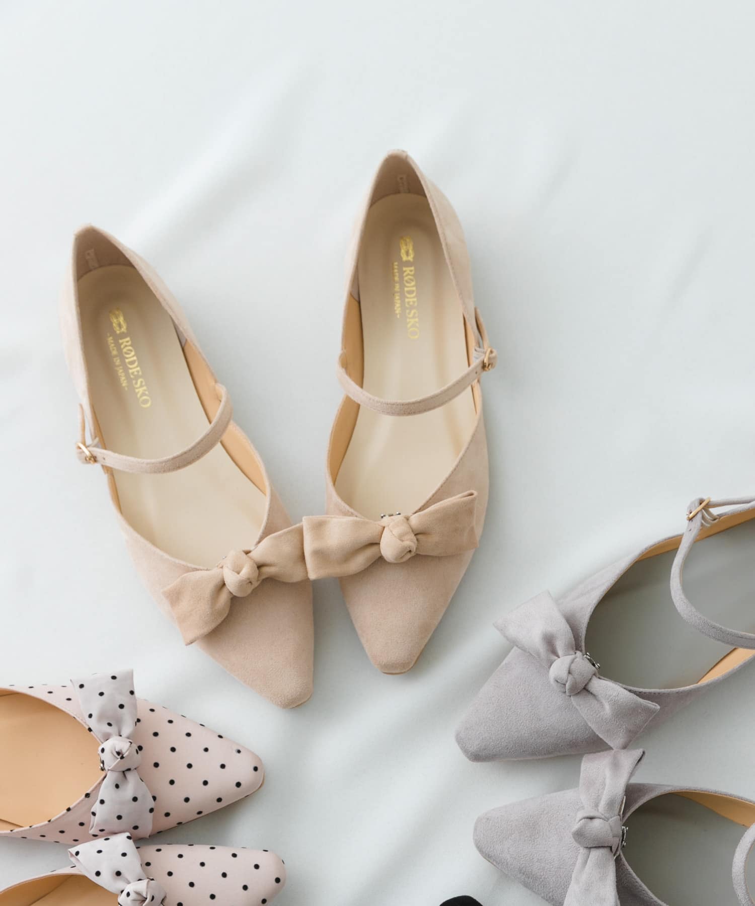 『WEB/一部店舗限定カラー』『MADE IN JAPAN』マルチWAYリボンパンプス MILK 36