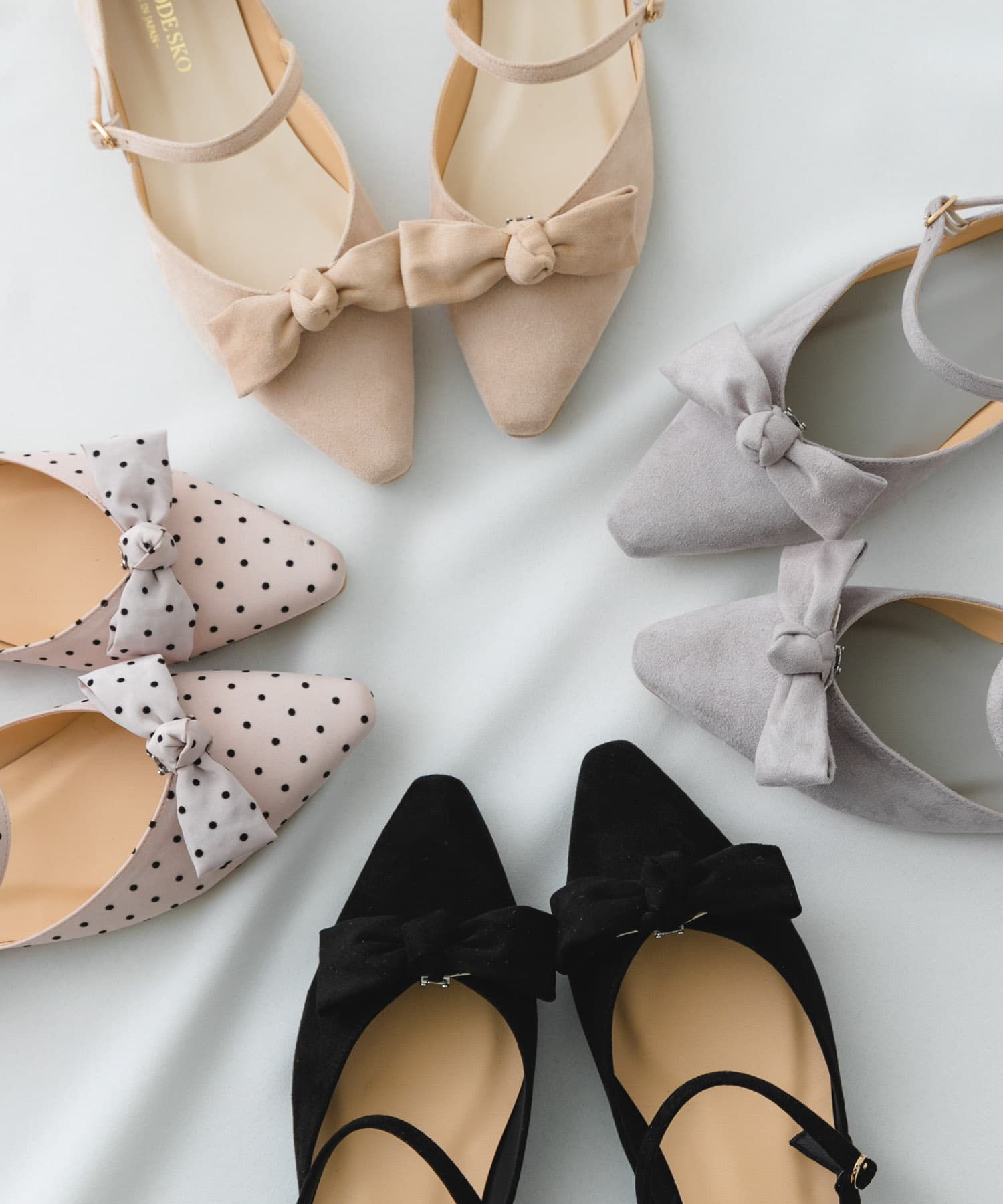 WEB/一部店舗限定カラー』『MADE IN JAPAN』マルチWAYリボンパンプス