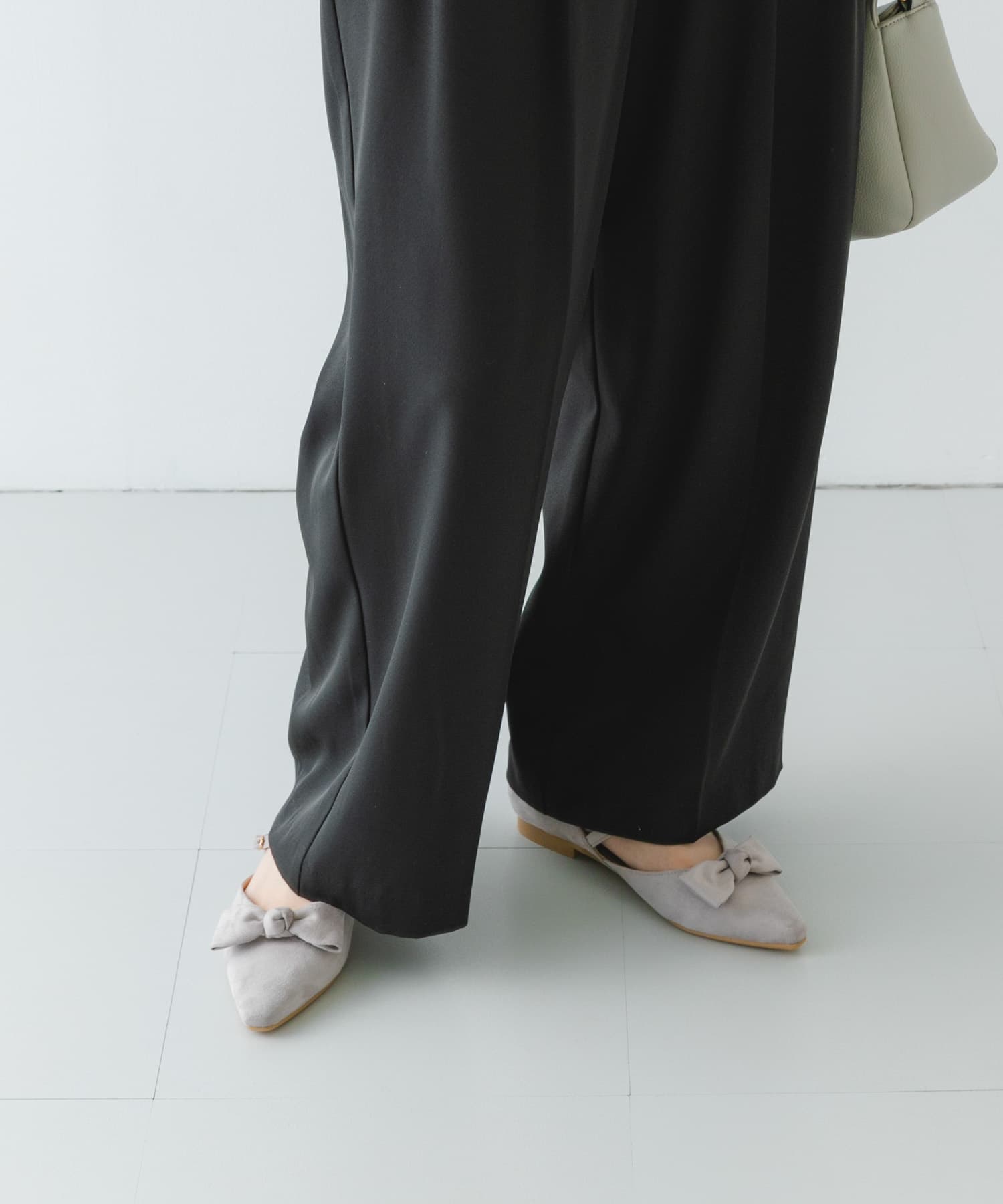 『WEB/一部店舗限定カラー』『MADE IN JAPAN』マルチWAYリボンパンプス GRAY 36