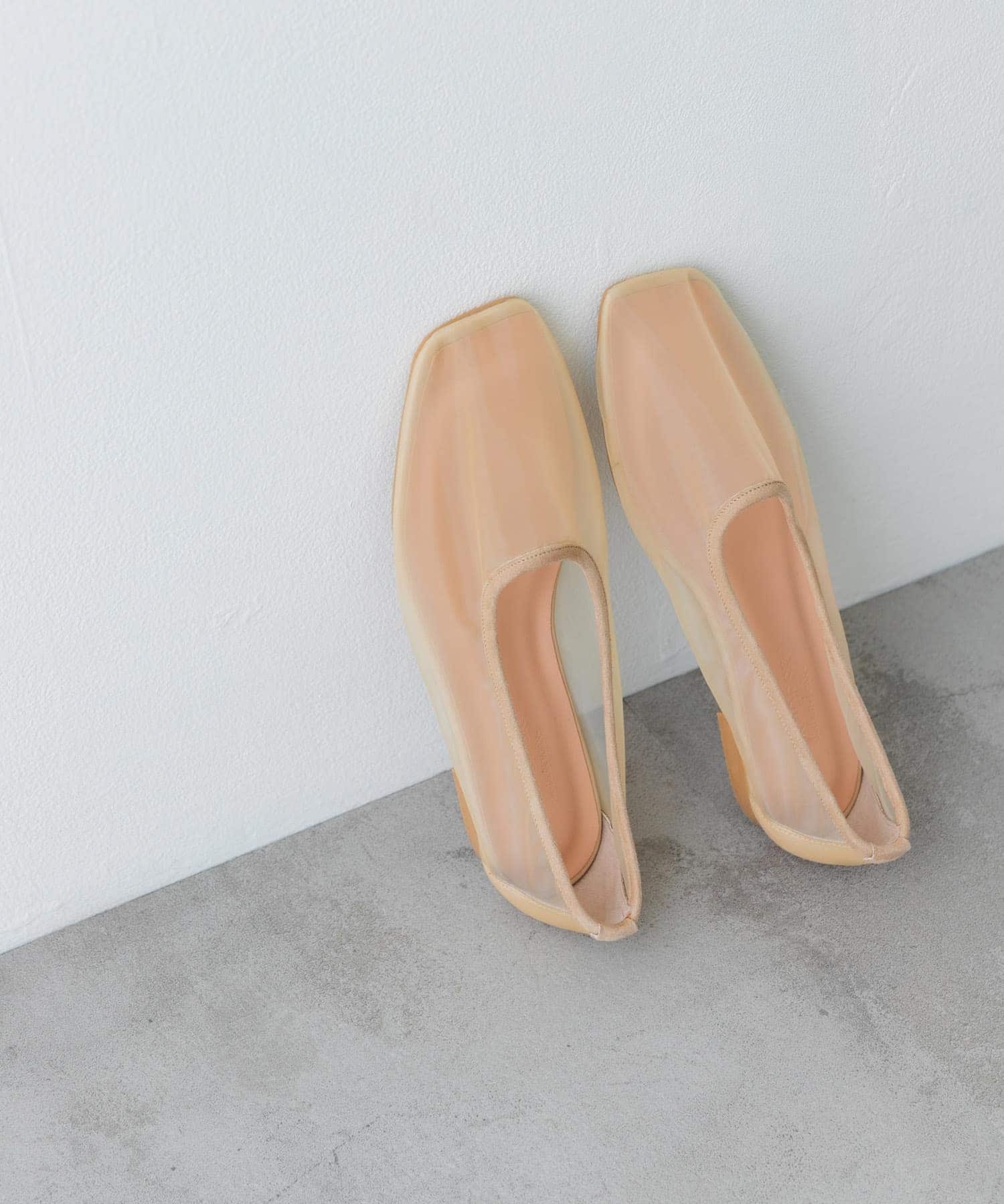 『MADE IN JAPAN』シアーフラットシューズ BEIGE 37