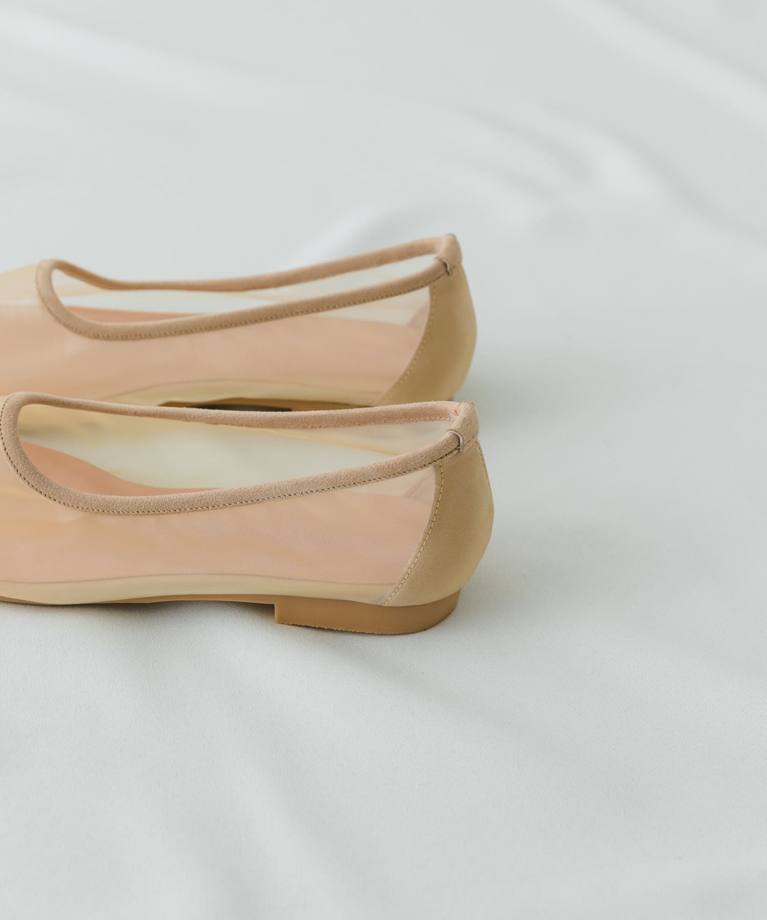 『MADE IN JAPAN』シアーフラットシューズ BEIGE 37