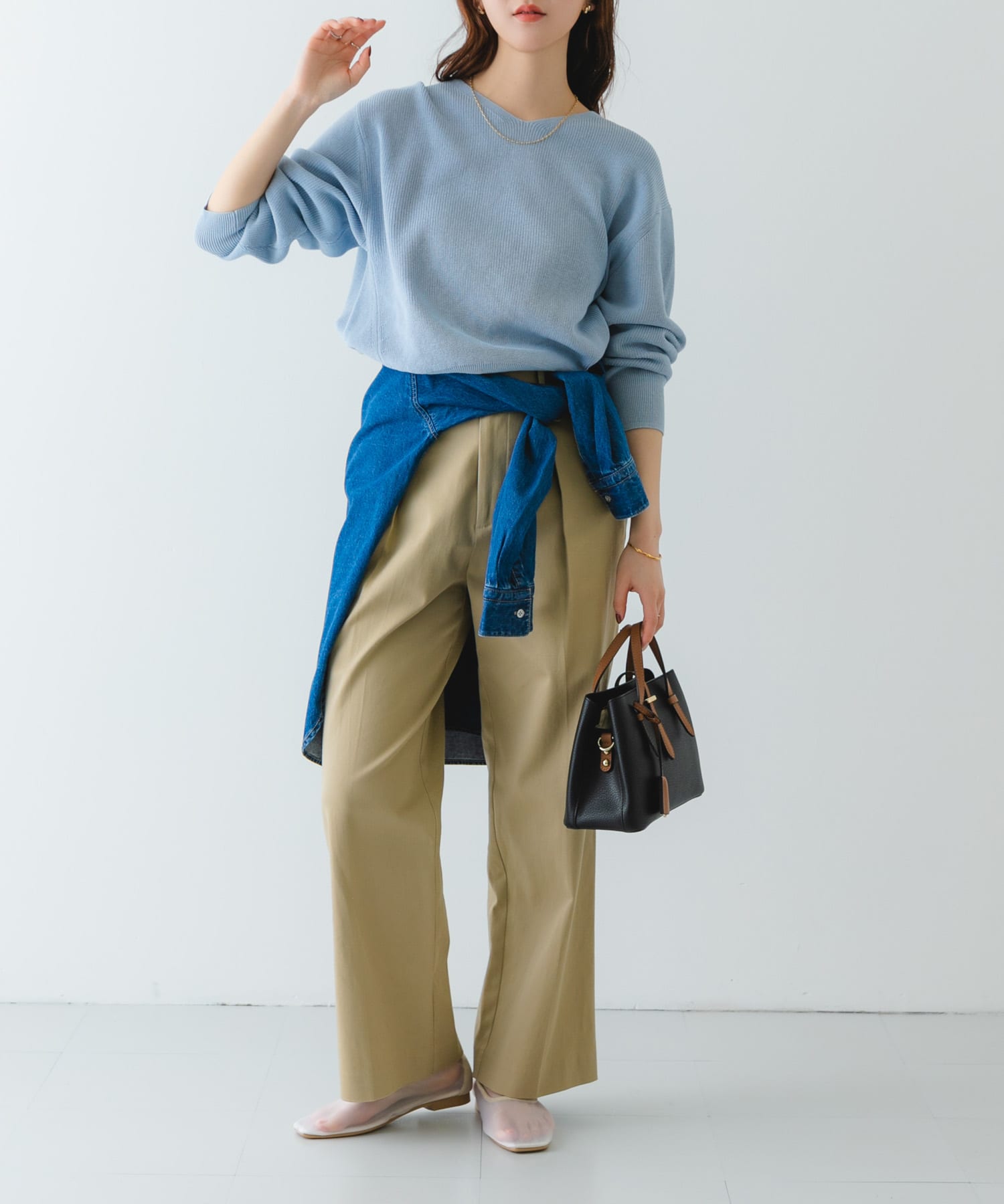 『MADE IN JAPAN』シアーフラットシューズ WHITE 36