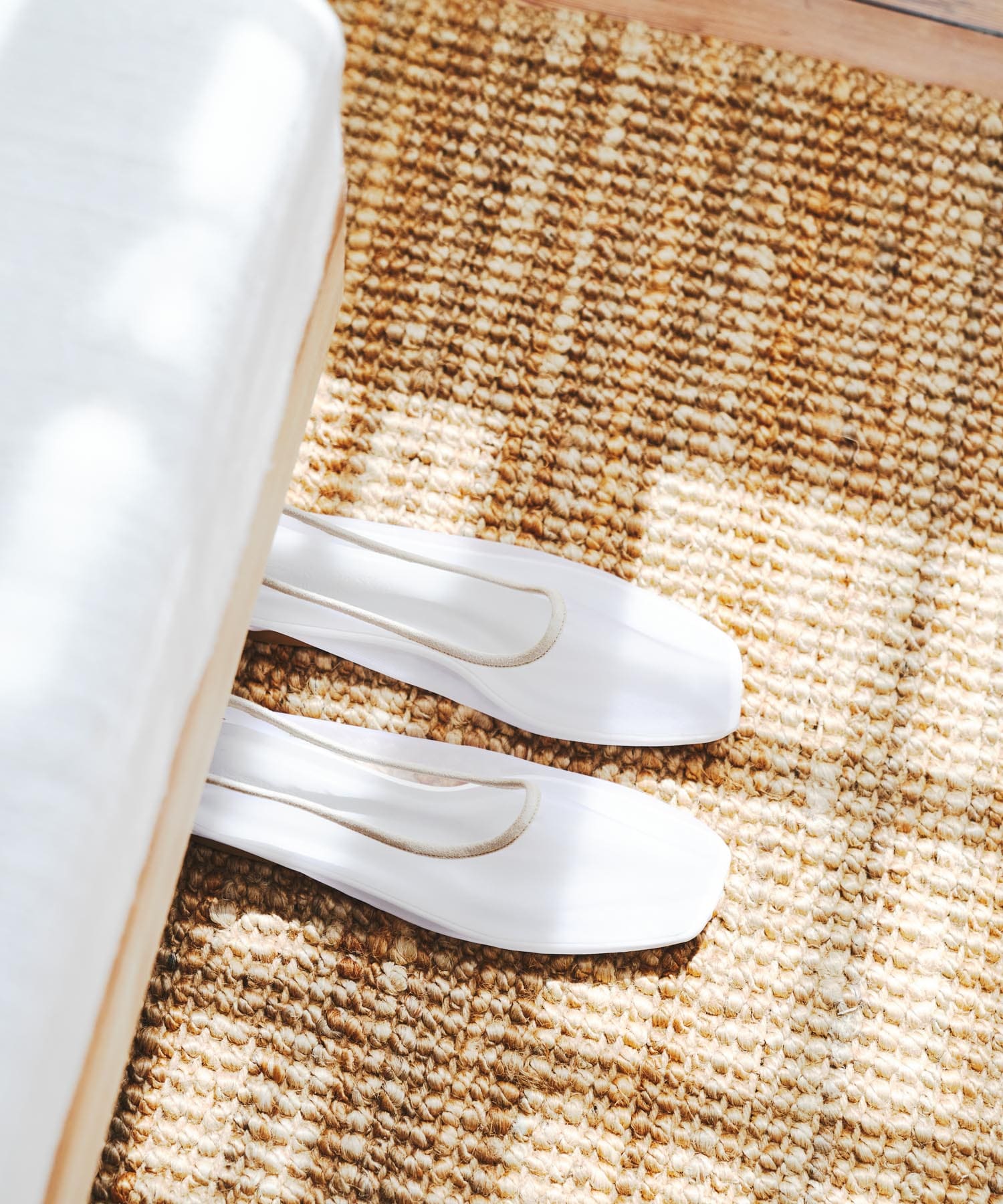 『MADE IN JAPAN』シアーフラットシューズ WHITE 37