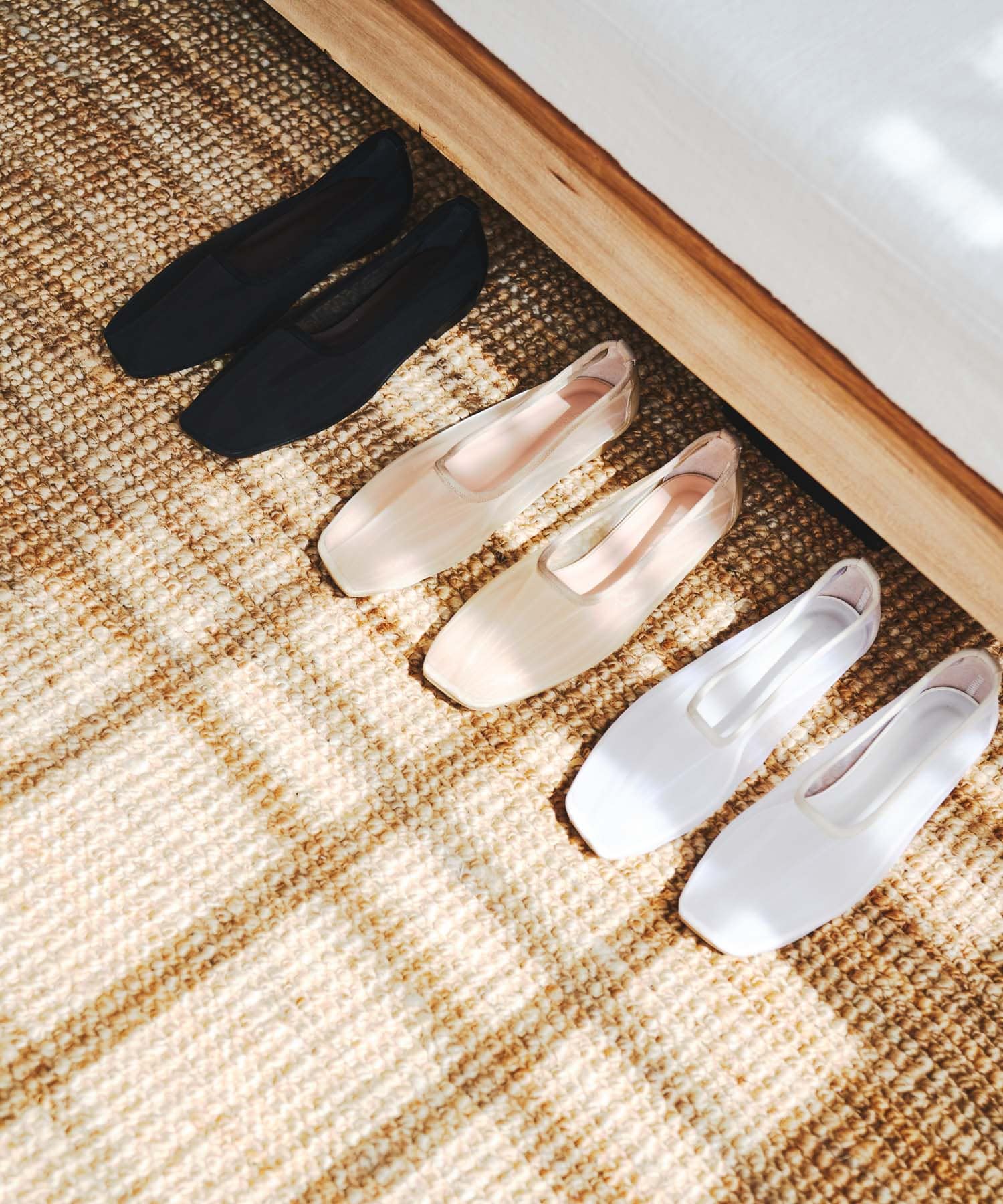 『MADE IN JAPAN』シアーフラットシューズ BLACK 37