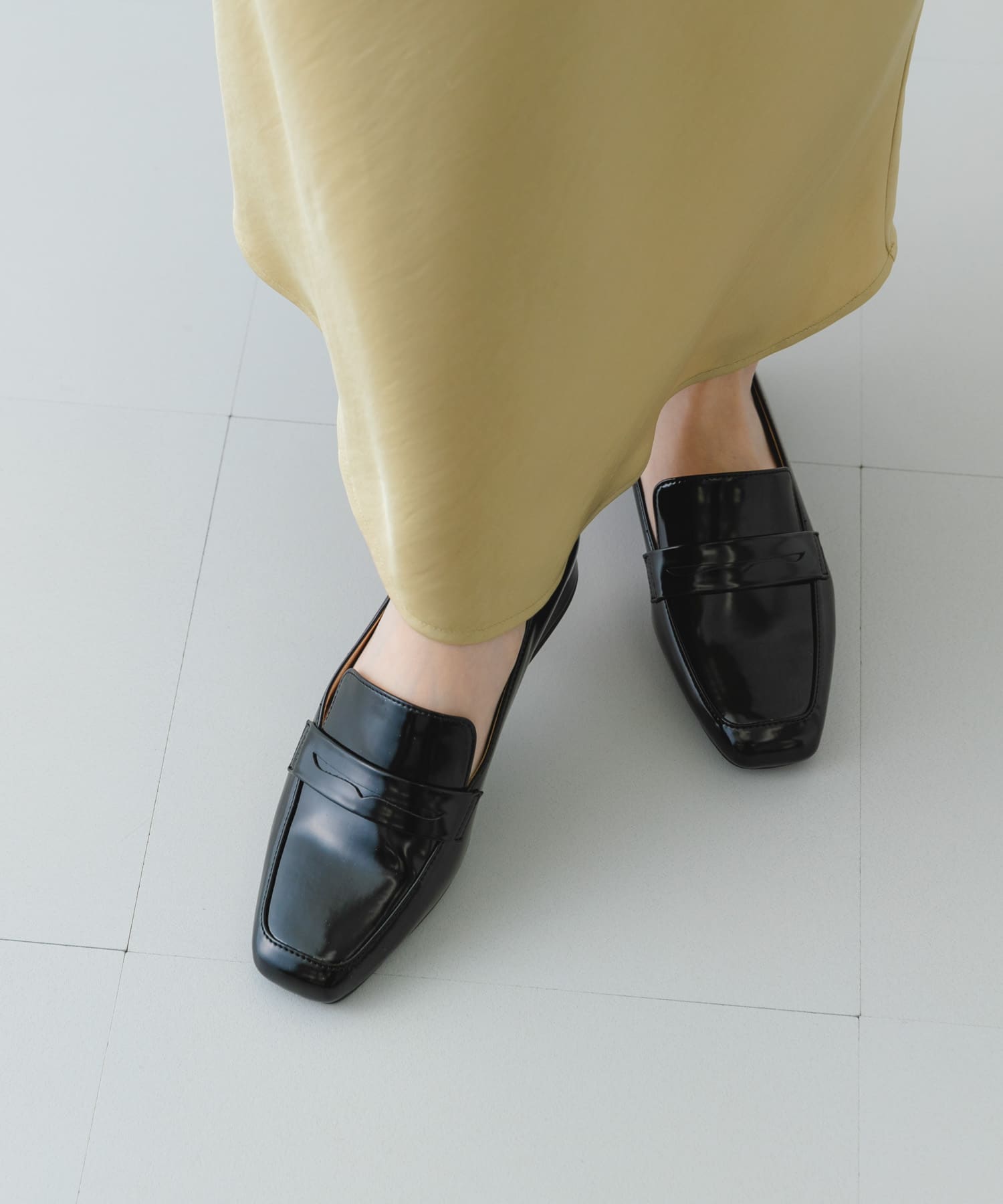 『MADE IN JAPAN』3cmヒールローファー BLACK 36