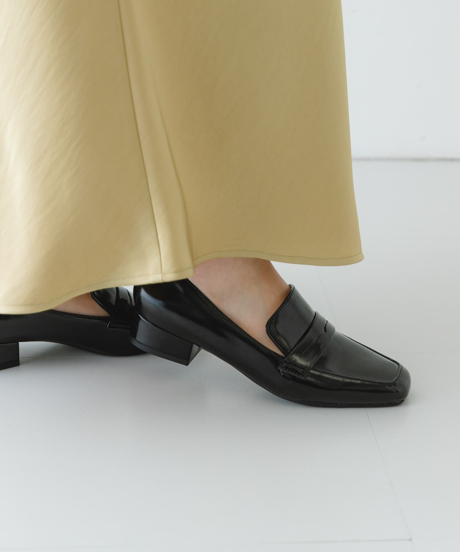 『MADE IN JAPAN』3cmヒールローファー BLACK 36
