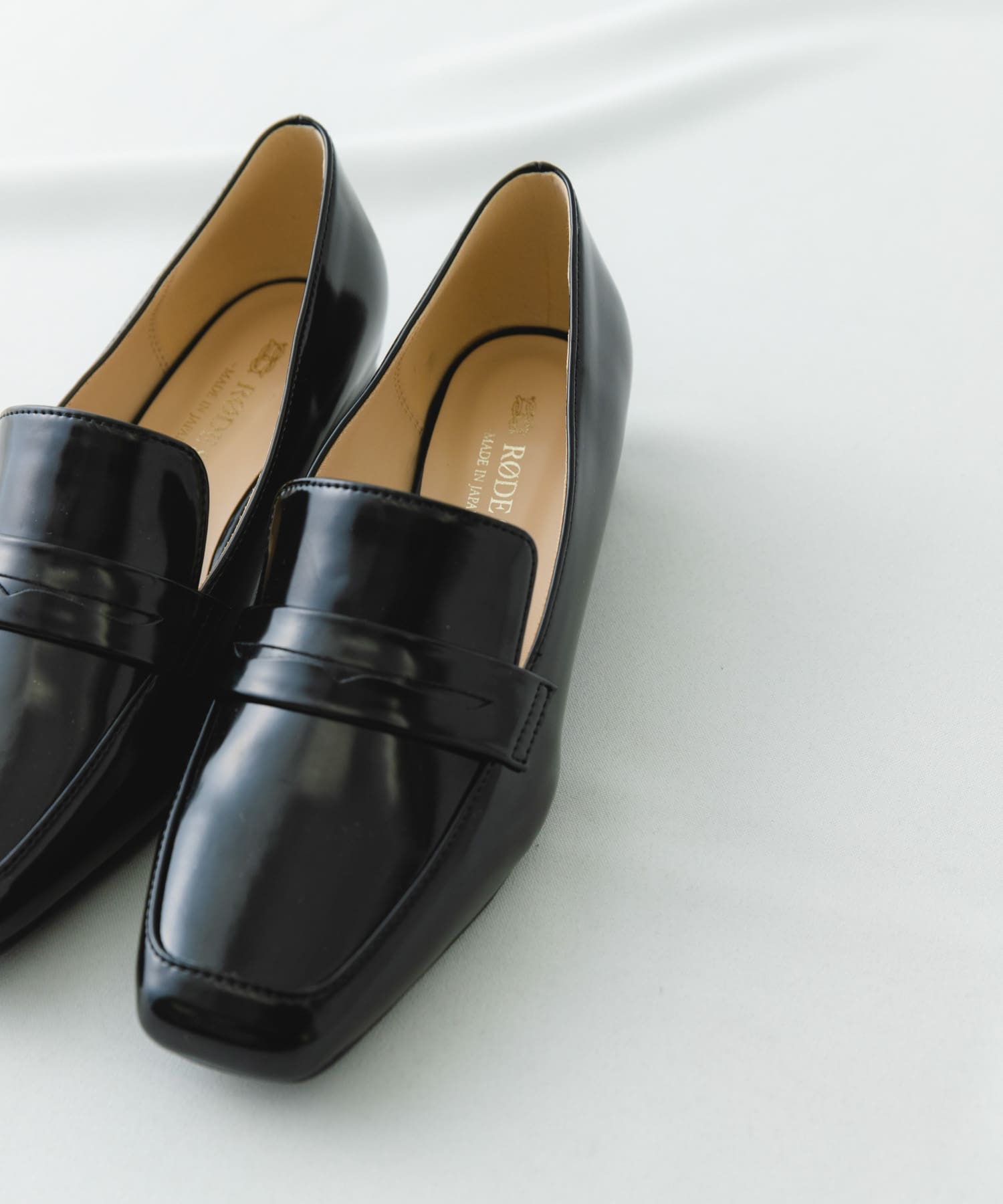 『MADE IN JAPAN』3cmヒールローファー BLACK 37