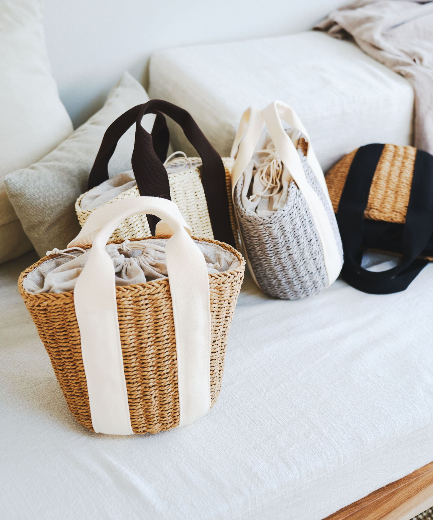 ナチュラルカゴバッグ BEGxOFF one