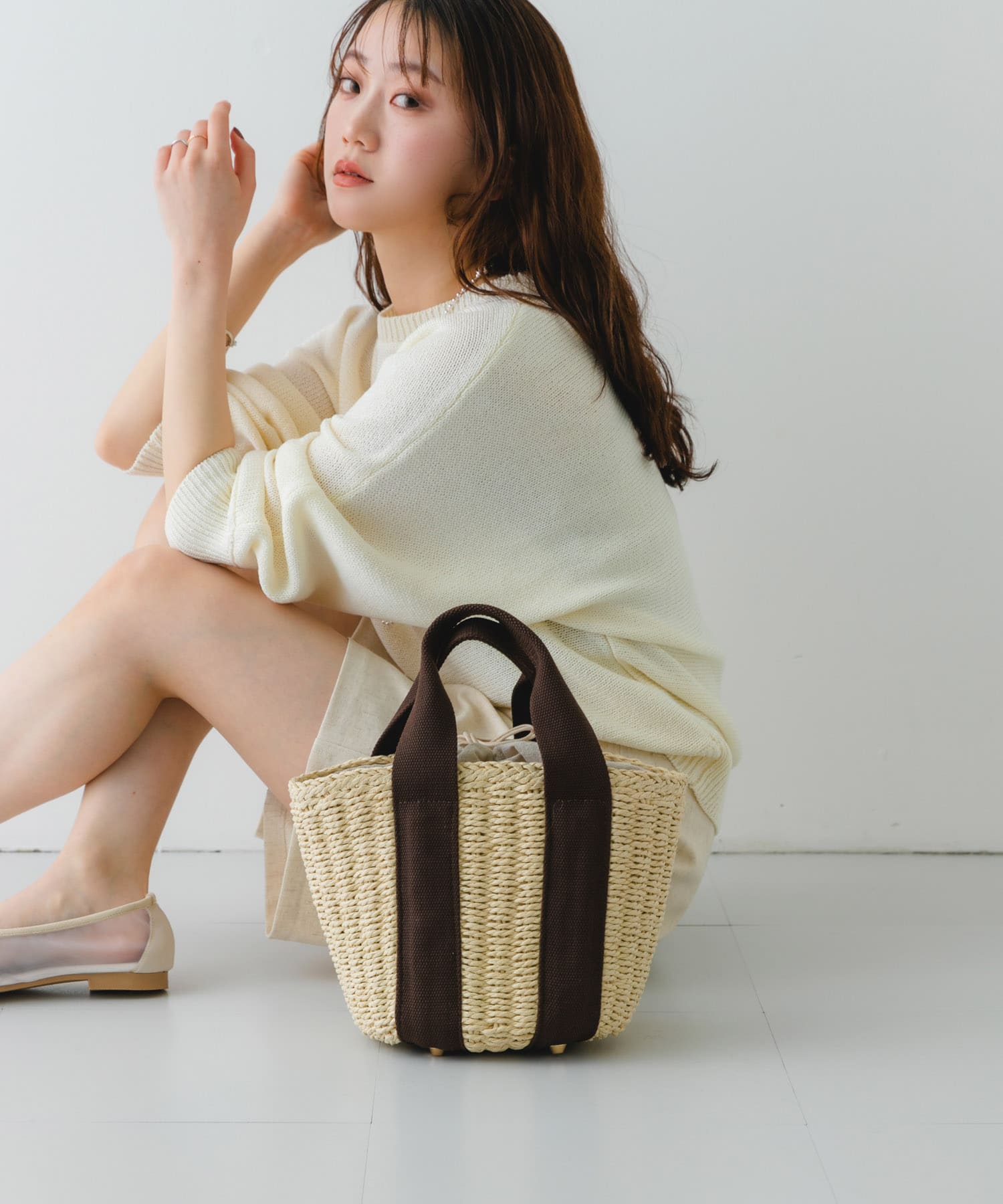 ナチュラルカゴバッグ OFFxDBR one