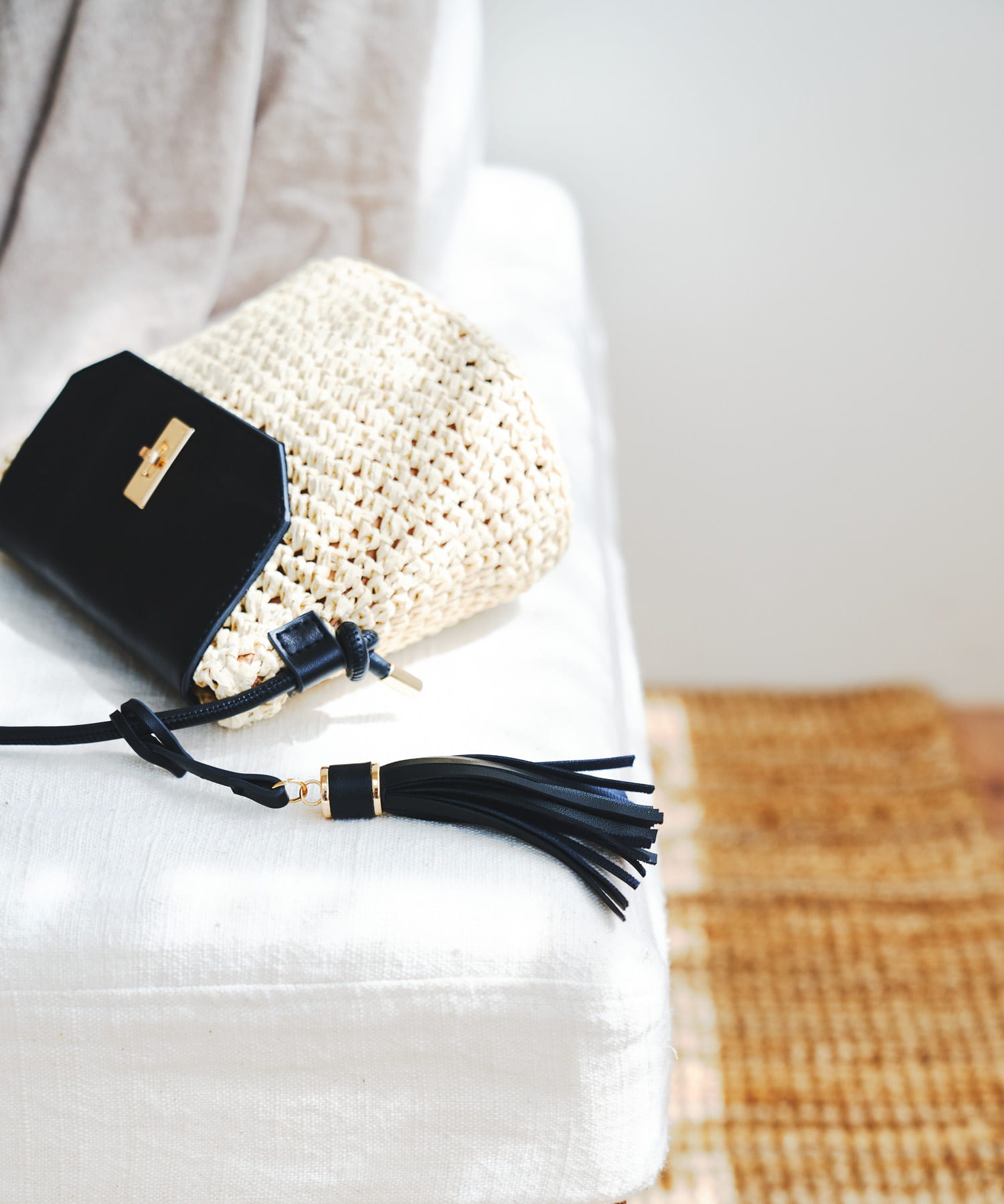 ペーパーコンビショルダーバッグ NTLxBLK one