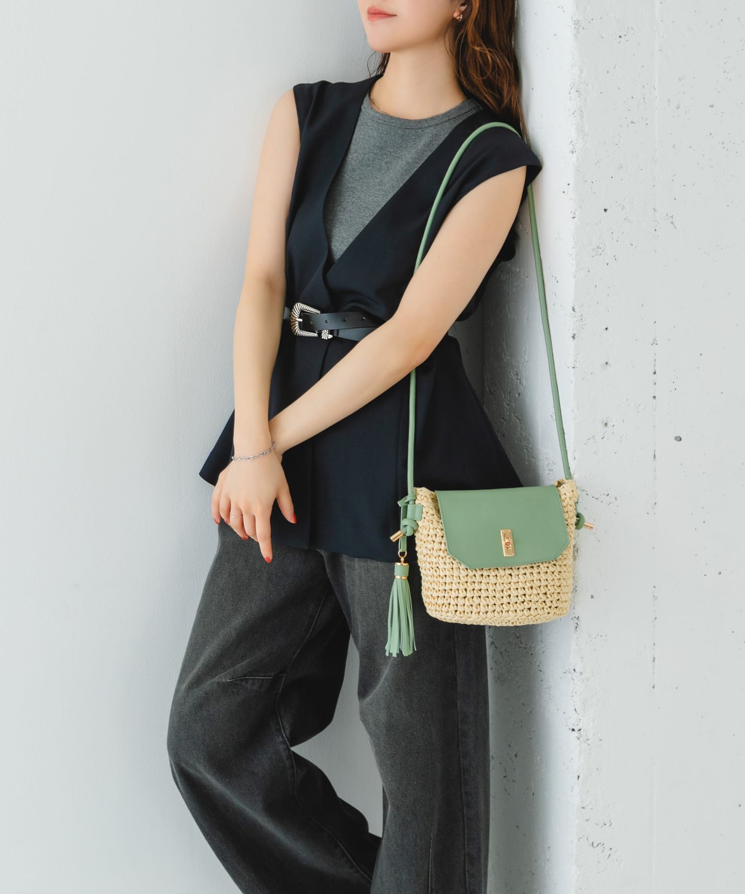 ペーパーコンビショルダーバッグ NTLxMINT one