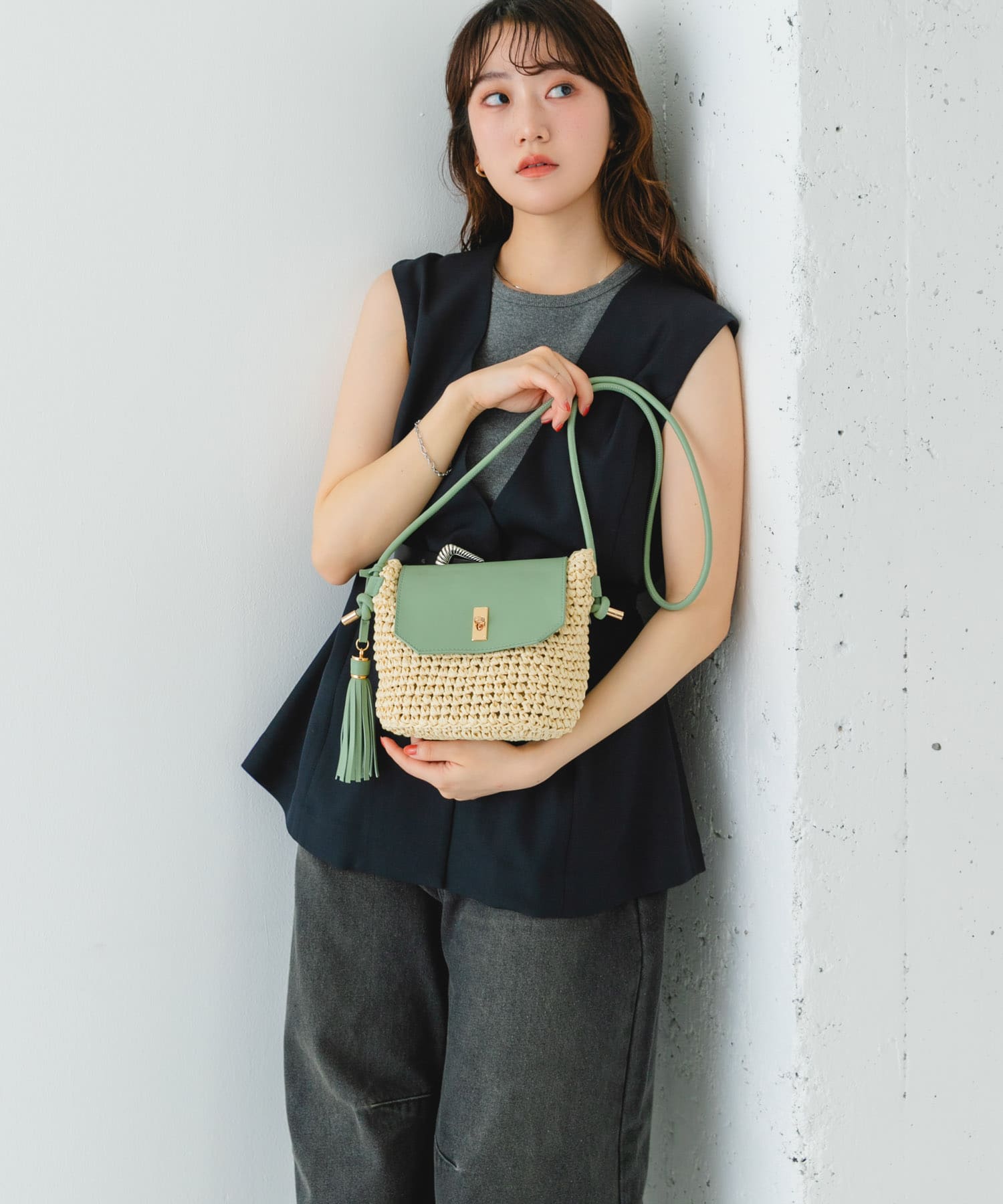 ペーパーコンビショルダーバッグ NTLxMINT one