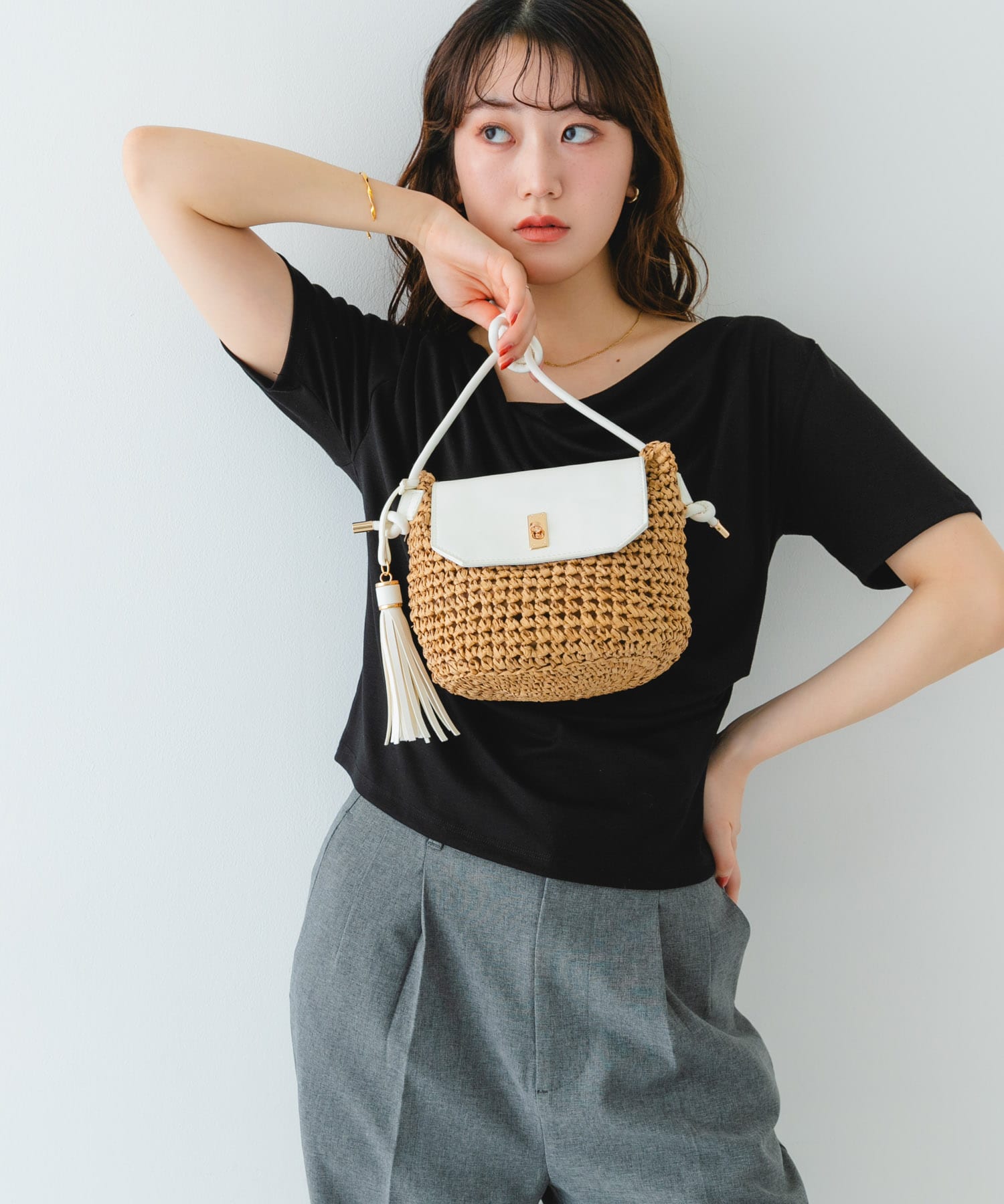 ペーパーコンビショルダーバッグ CMLxOFF one