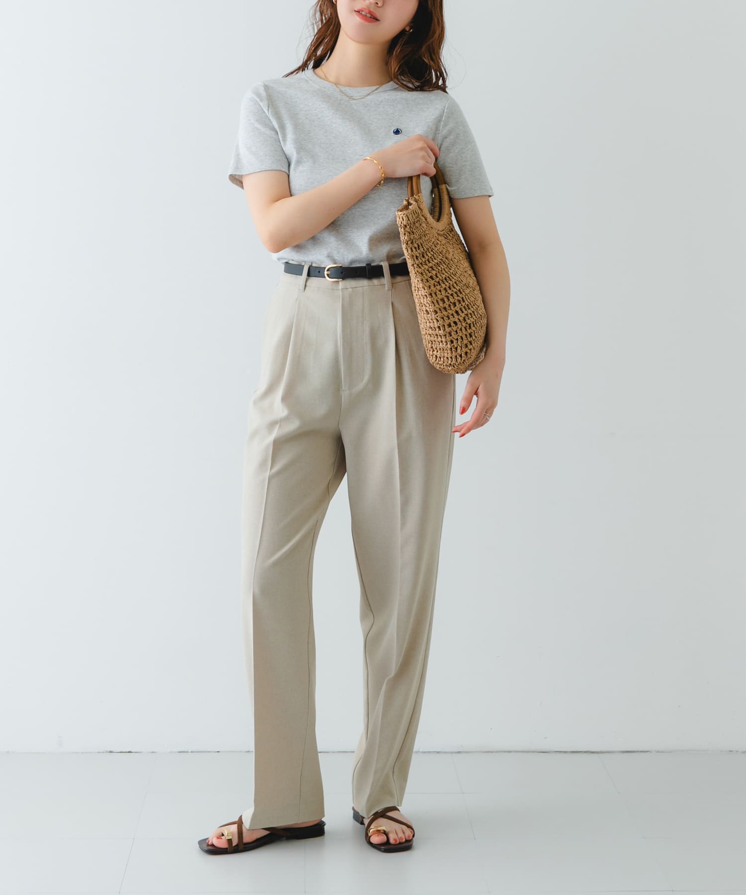 ウッドハンドルペーパーバッグ NATURAL one