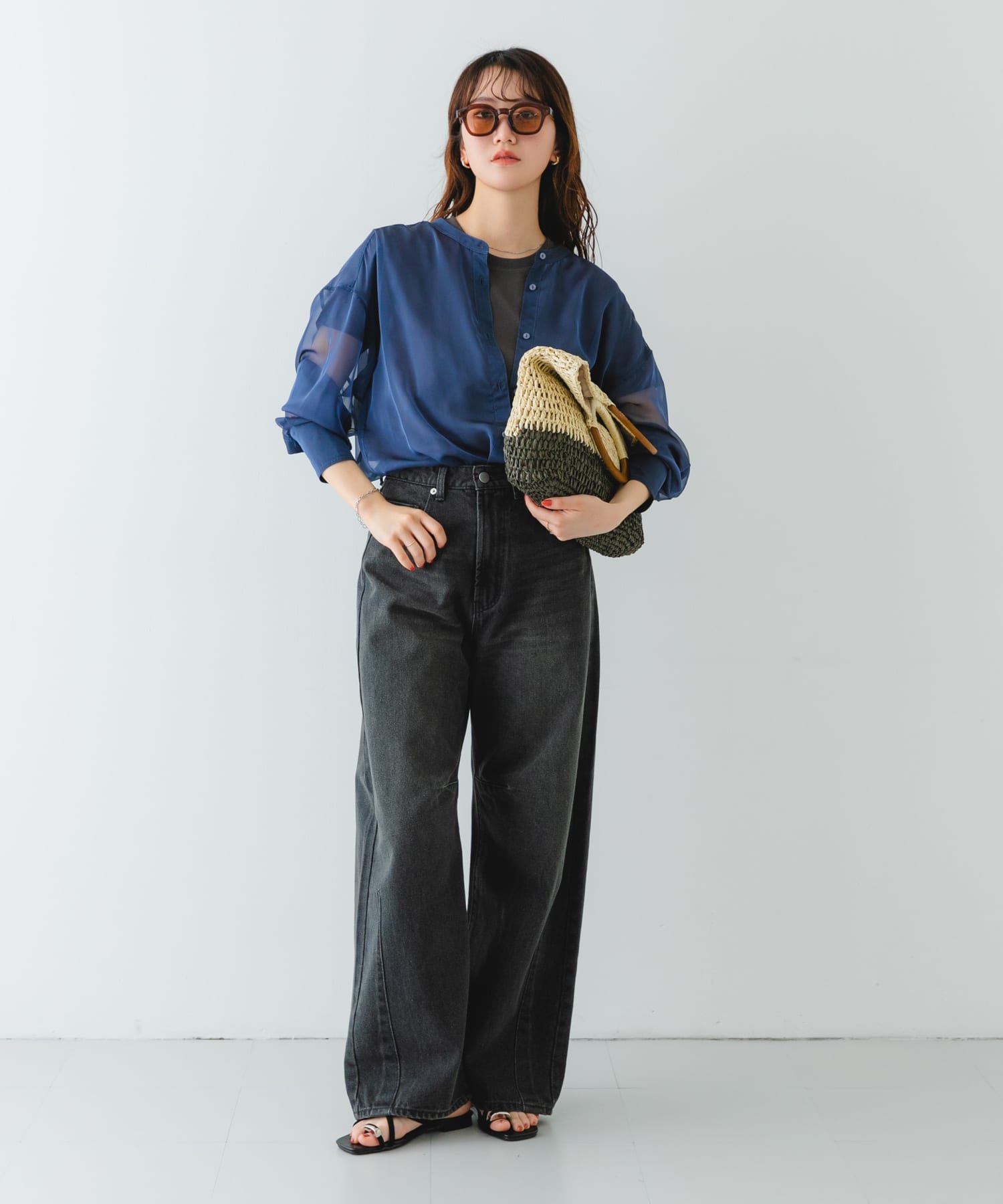 ウッドハンドルペーパーバッグ BEGxBLK one
