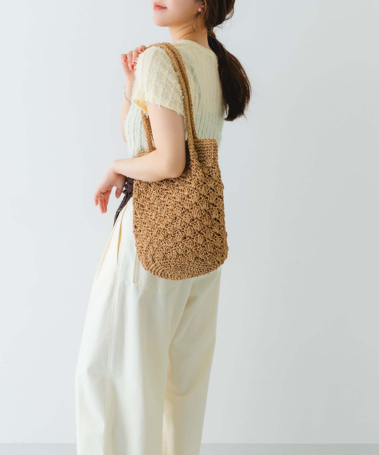ペーパーショルダートートバッグ NATURAL one