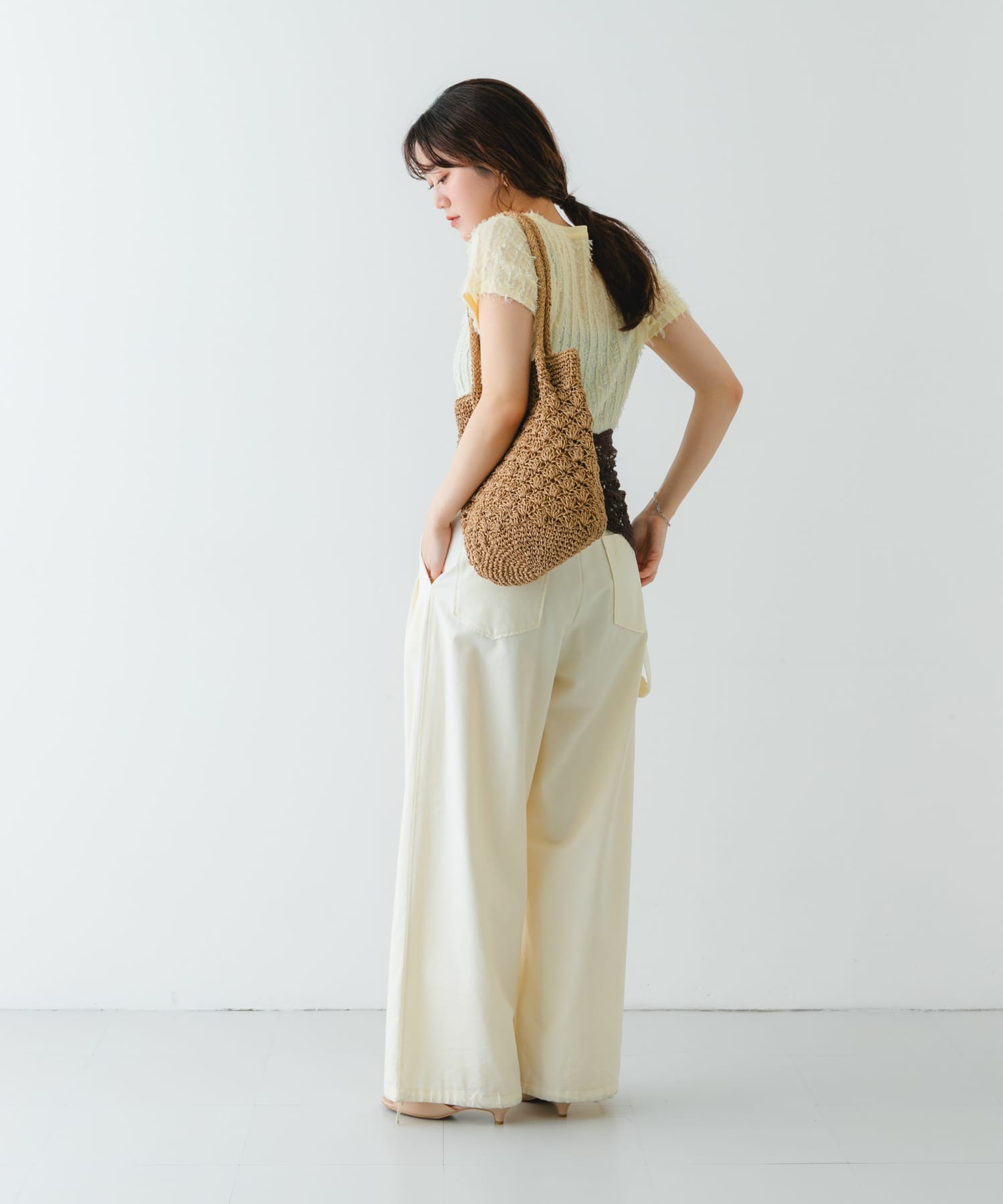 ペーパーショルダートートバッグ NATURAL one