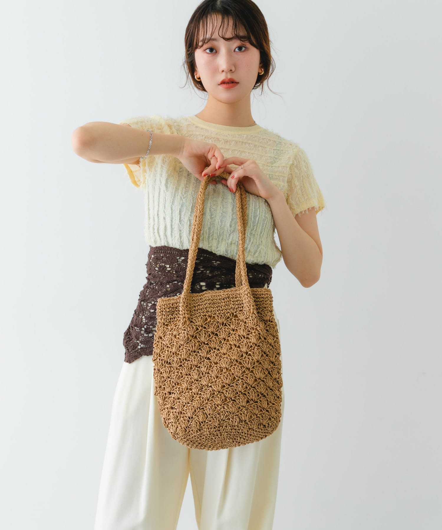 ペーパーショルダートートバッグ NATURAL one