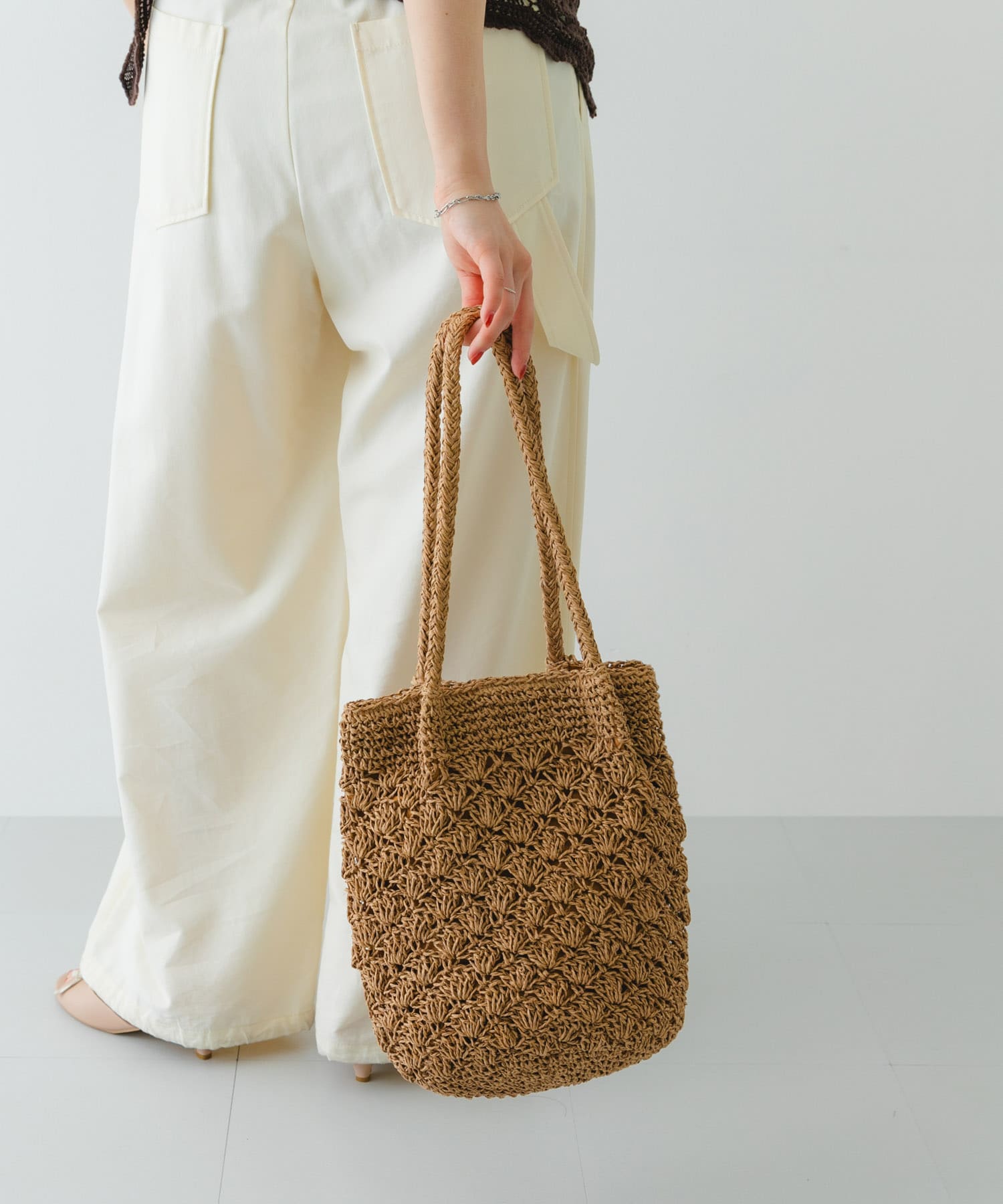 ペーパーショルダートートバッグ NATURAL one