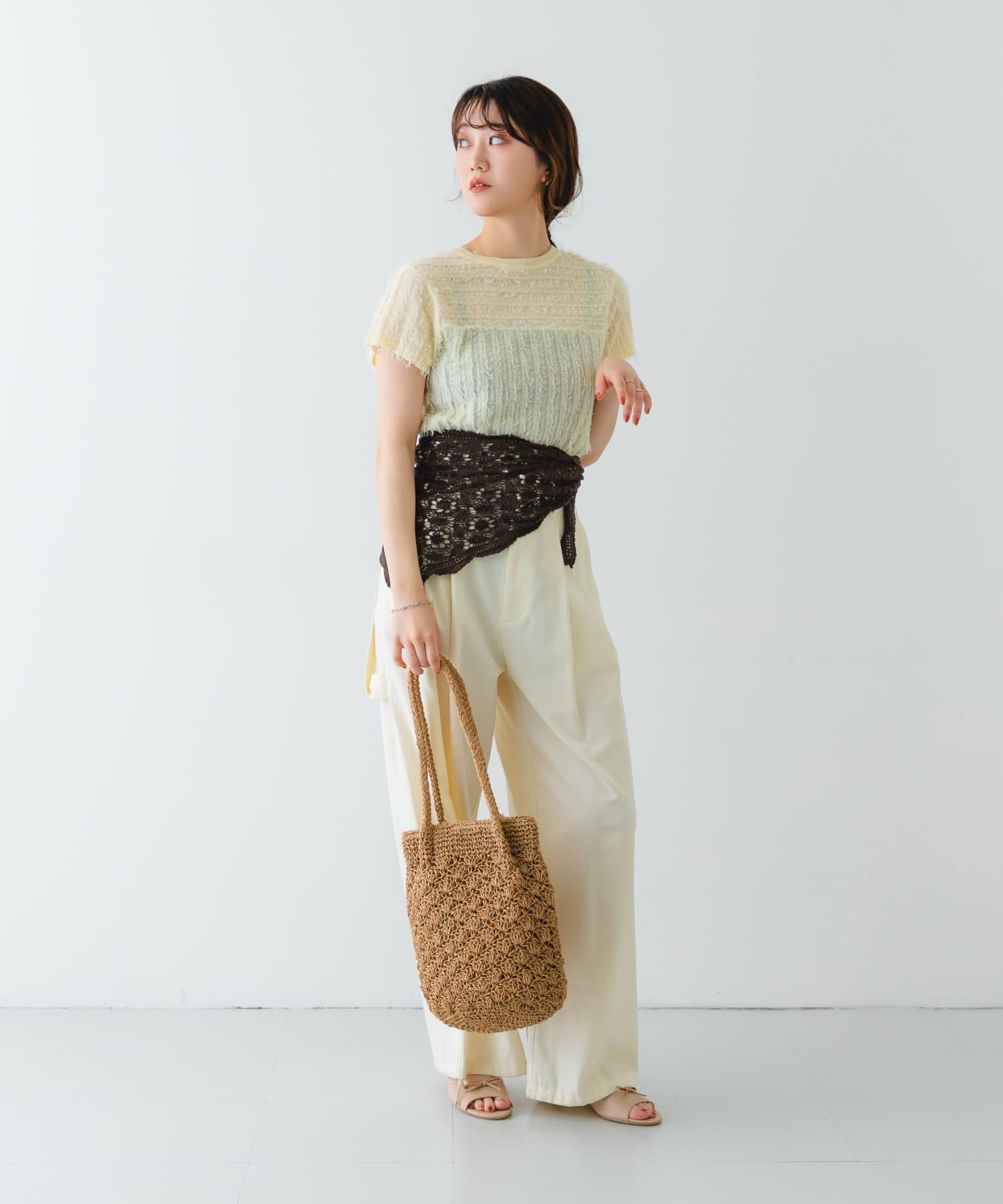 ペーパーショルダートートバッグ NATURAL one