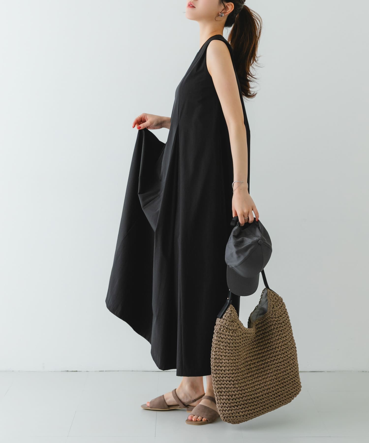 ワンハンドルペーパートートバッグ GRAY one