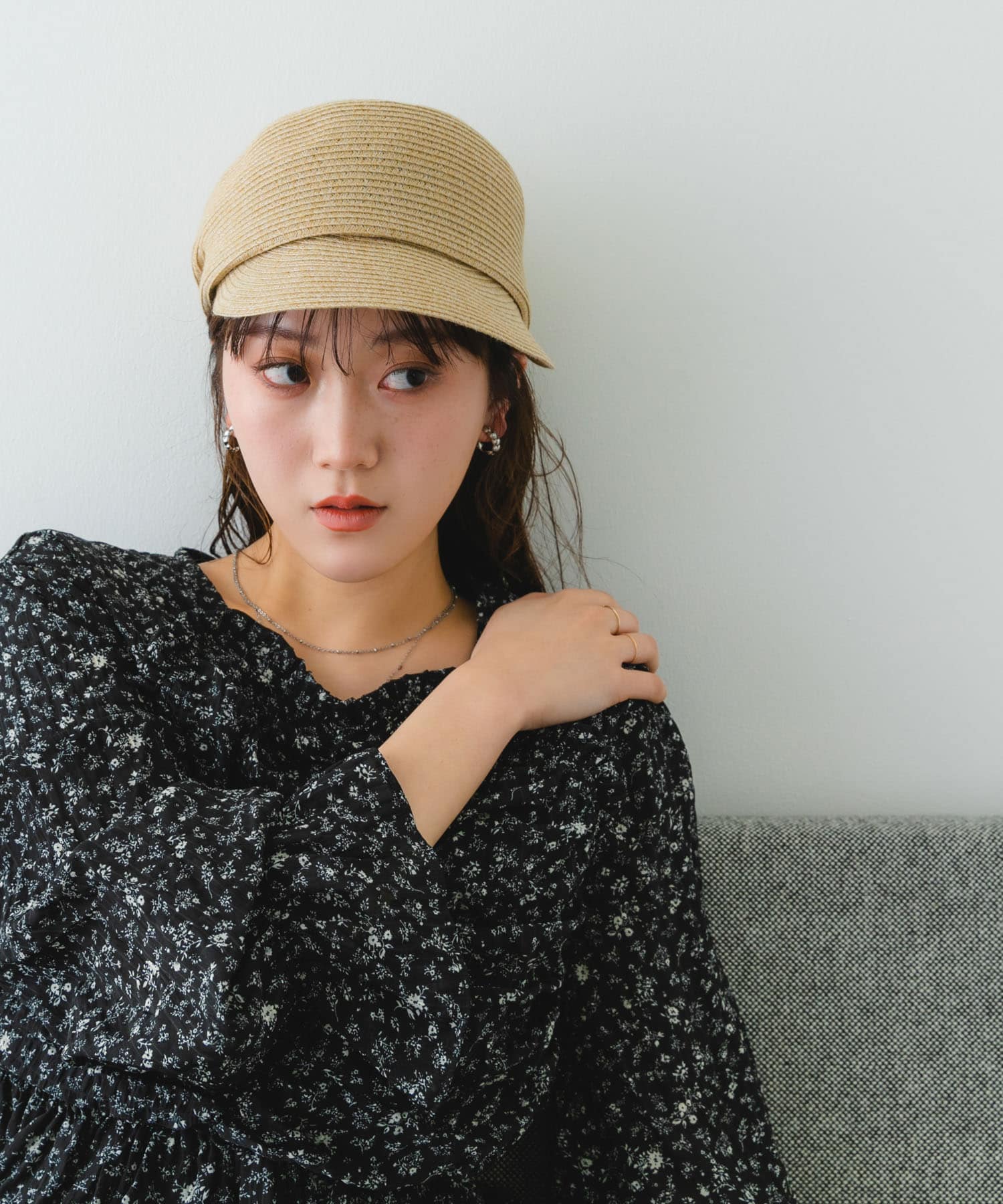 洗えるたためるキャスケット NATURAL FREE
