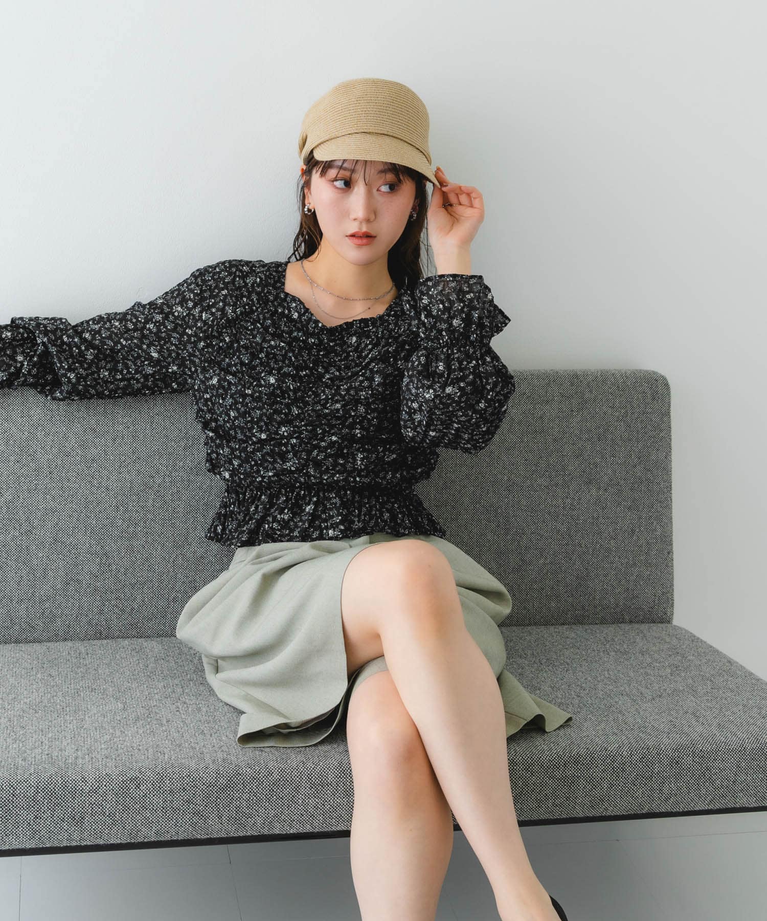 洗えるたためるキャスケット NATURAL FREE