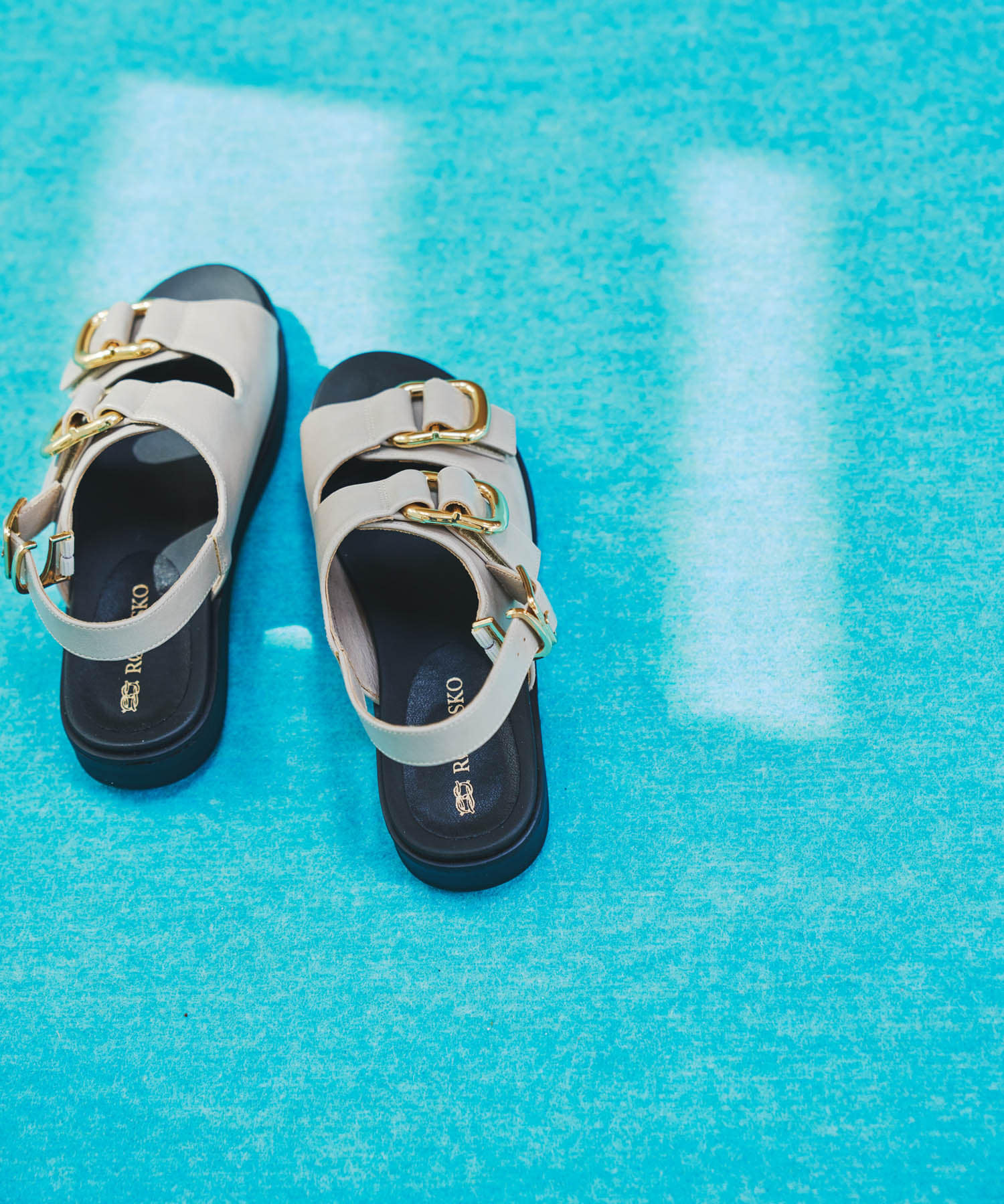 ダブルベルテッドサンダル LIGHT GRAY 37