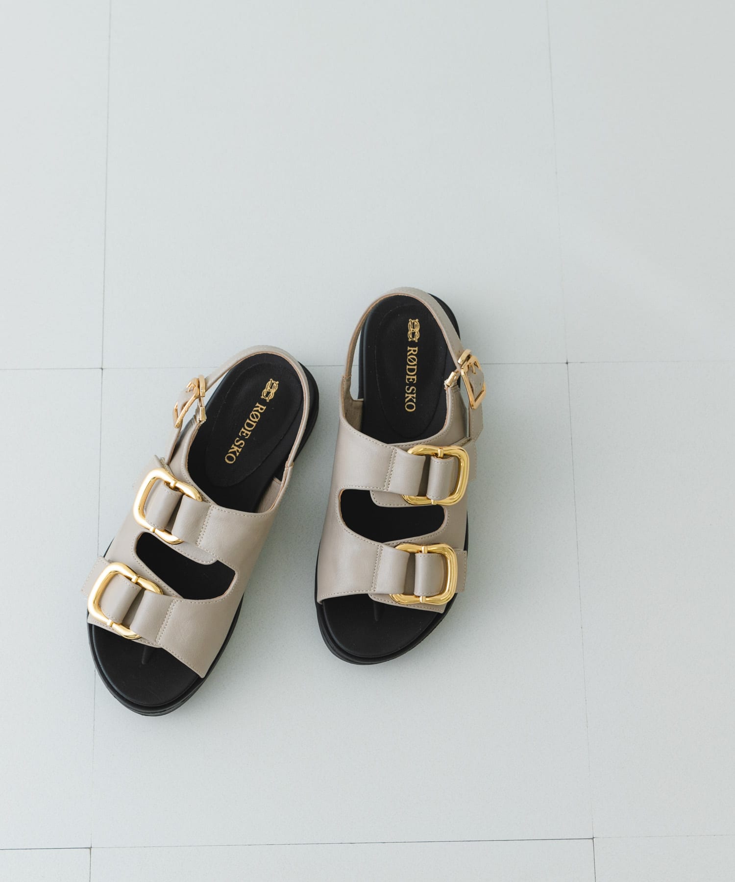 ダブルベルテッドサンダル LIGHT GRAY 37