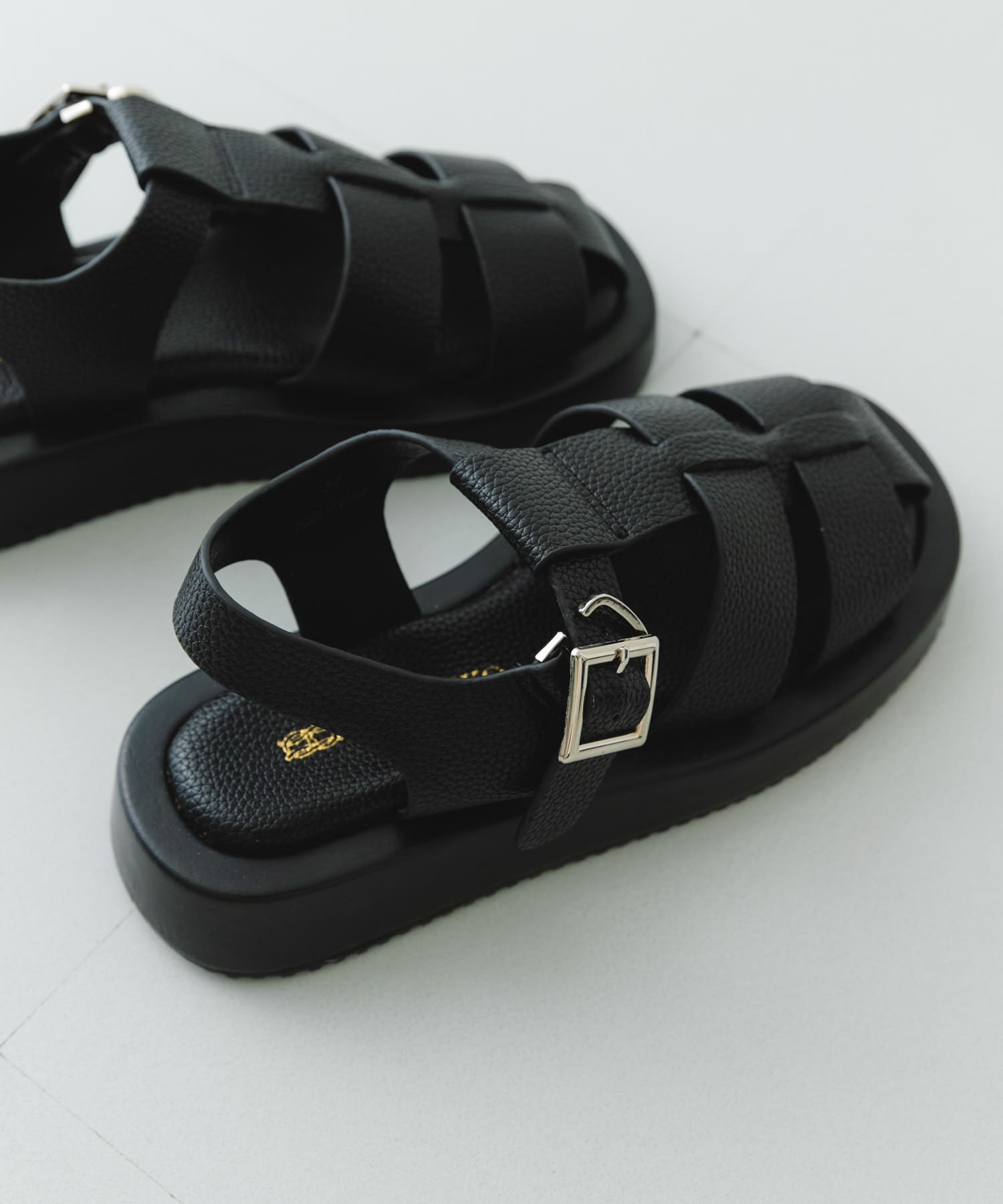 グルカサンダル BLACK 37