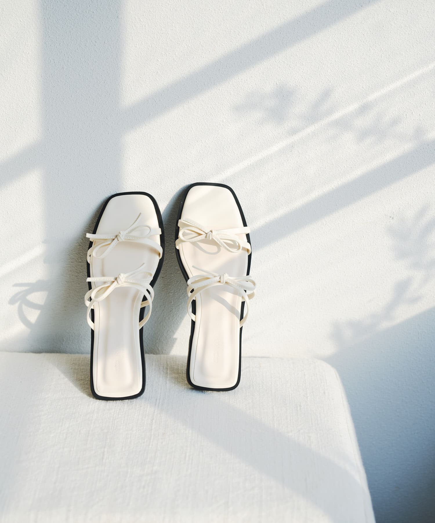 『MADE IN JAPAN』ダブルリボンフラットサンダル