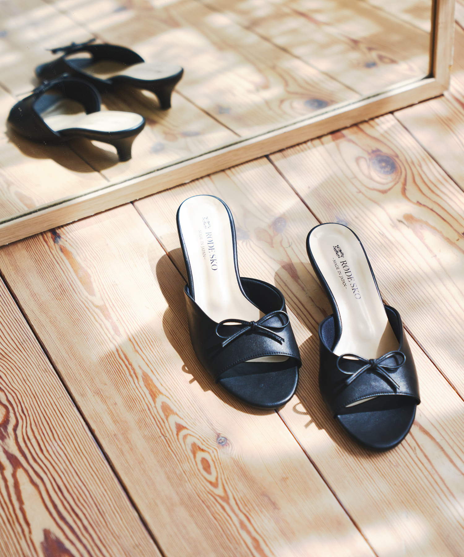 『MADE IN JAPAN』リボンミュール